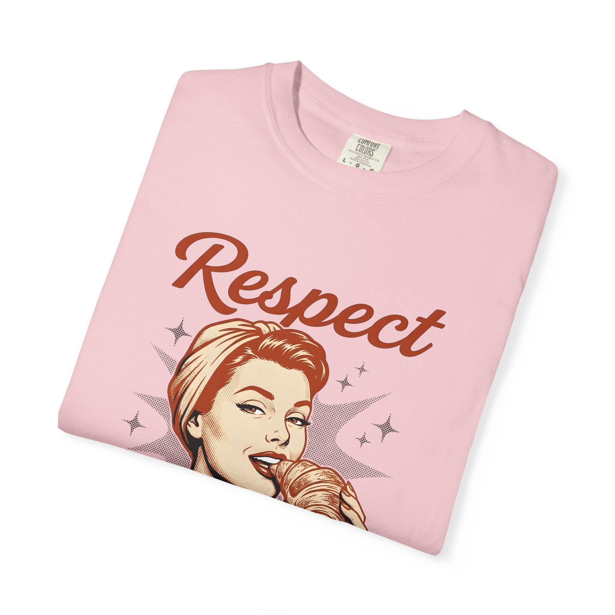 Female Croissant Shirt Desserts Cuisine Gift Women Vintage Tee Croissant T-Shirt Pastry Fan Retro Tshirt Food Graphic Rustic Twinkles Tshirt