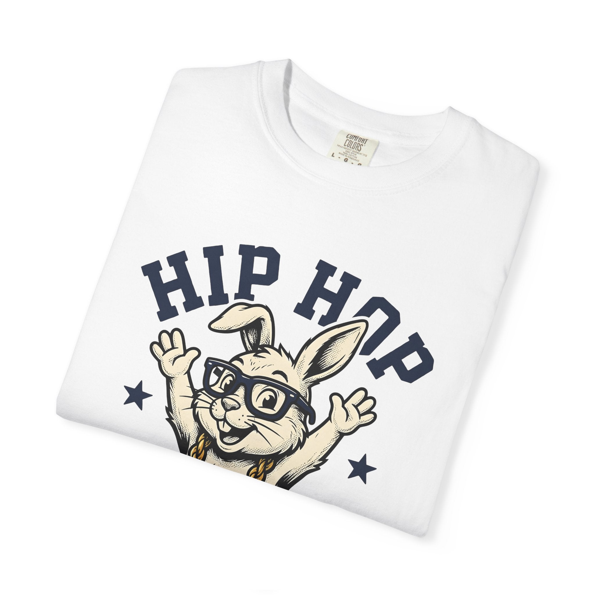 Rabbit Eyewear Shirt Easter Jokes Gift Women Comic Tee Bunny Glasses T-Shirt Easter Fan Cartoon Tshirt Pun Graphic Vintage Gold Necklace
