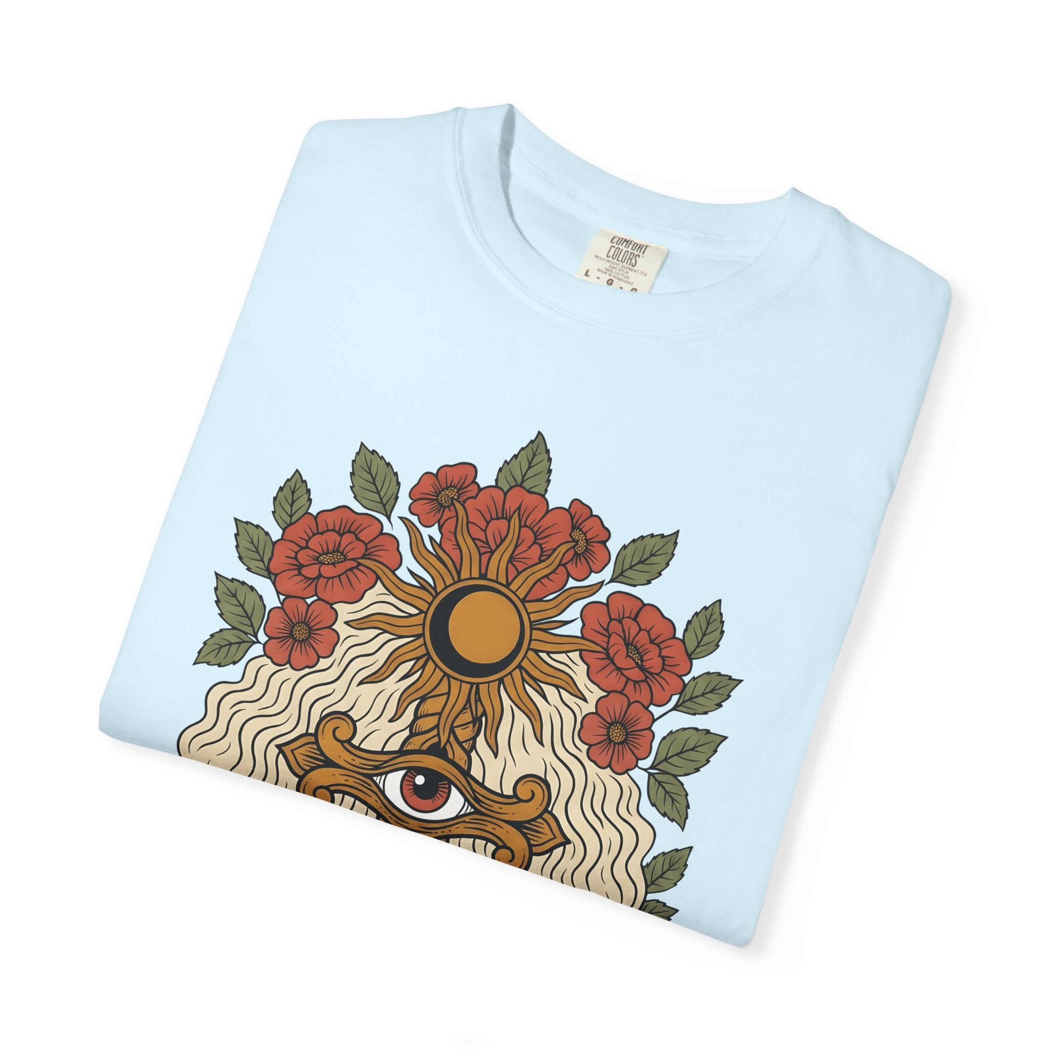 Eye Knife Sun Shirt Boho Chic Spirituality Gift Women Traditional Tee Symbol T-Shirt Bohemian Enthusiast Classic Tshirt Mystical Graphic