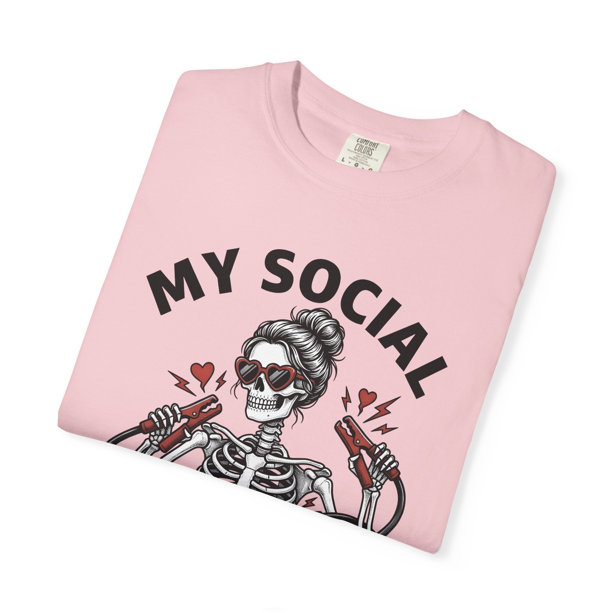 Skeleton Woman Shirt Valentines Day Goth Gift Women Tattoo Style Tee Skull T-Shirt Valentine Fan Ink Tshirt Dark Graphic Vintage Heart