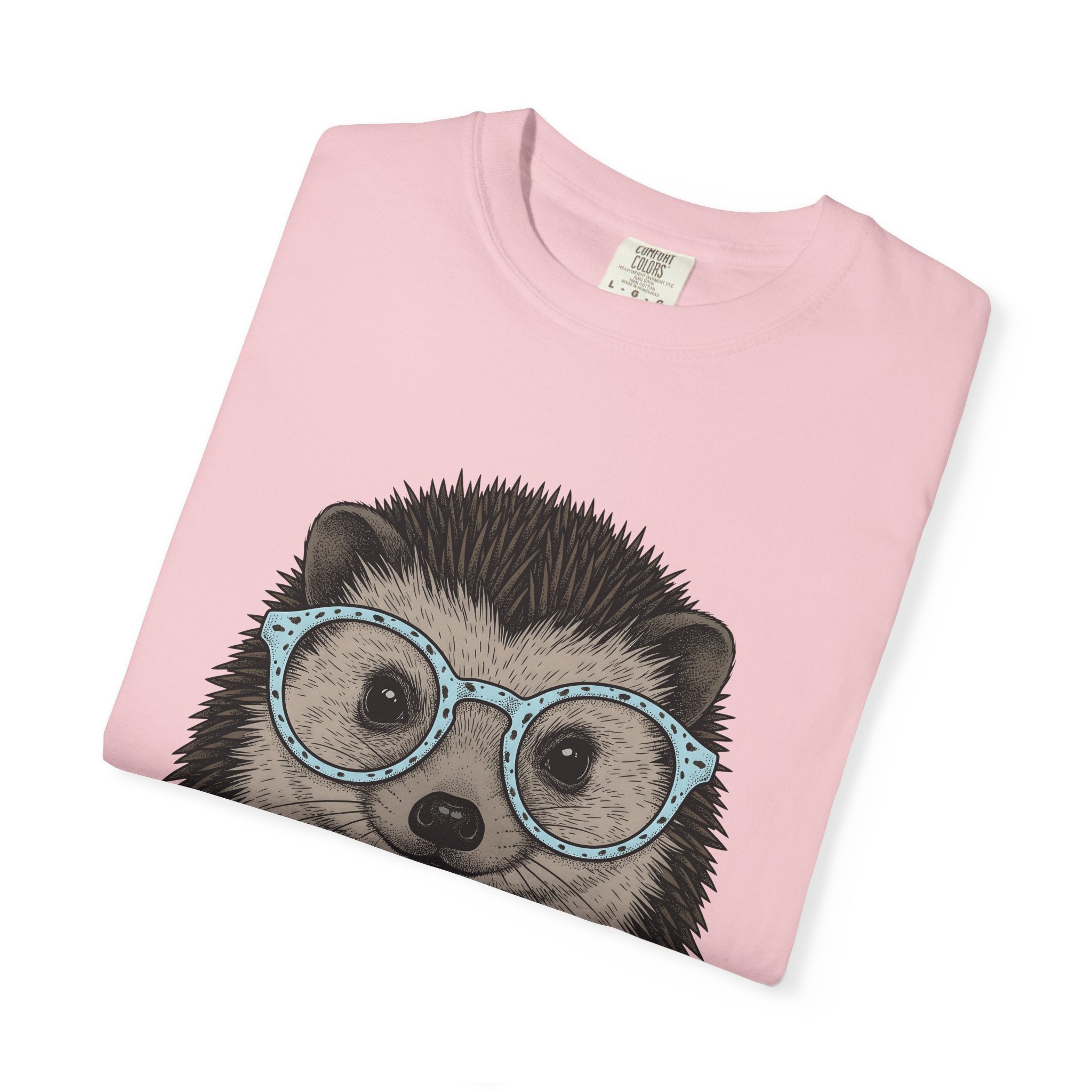 Hedgehog Face Shirt Easter Pets Gift Women Line Art Tee Porcupine T-Shirt Easter Fan Hedgehog Graphic Animal Illustration Hand Drawn