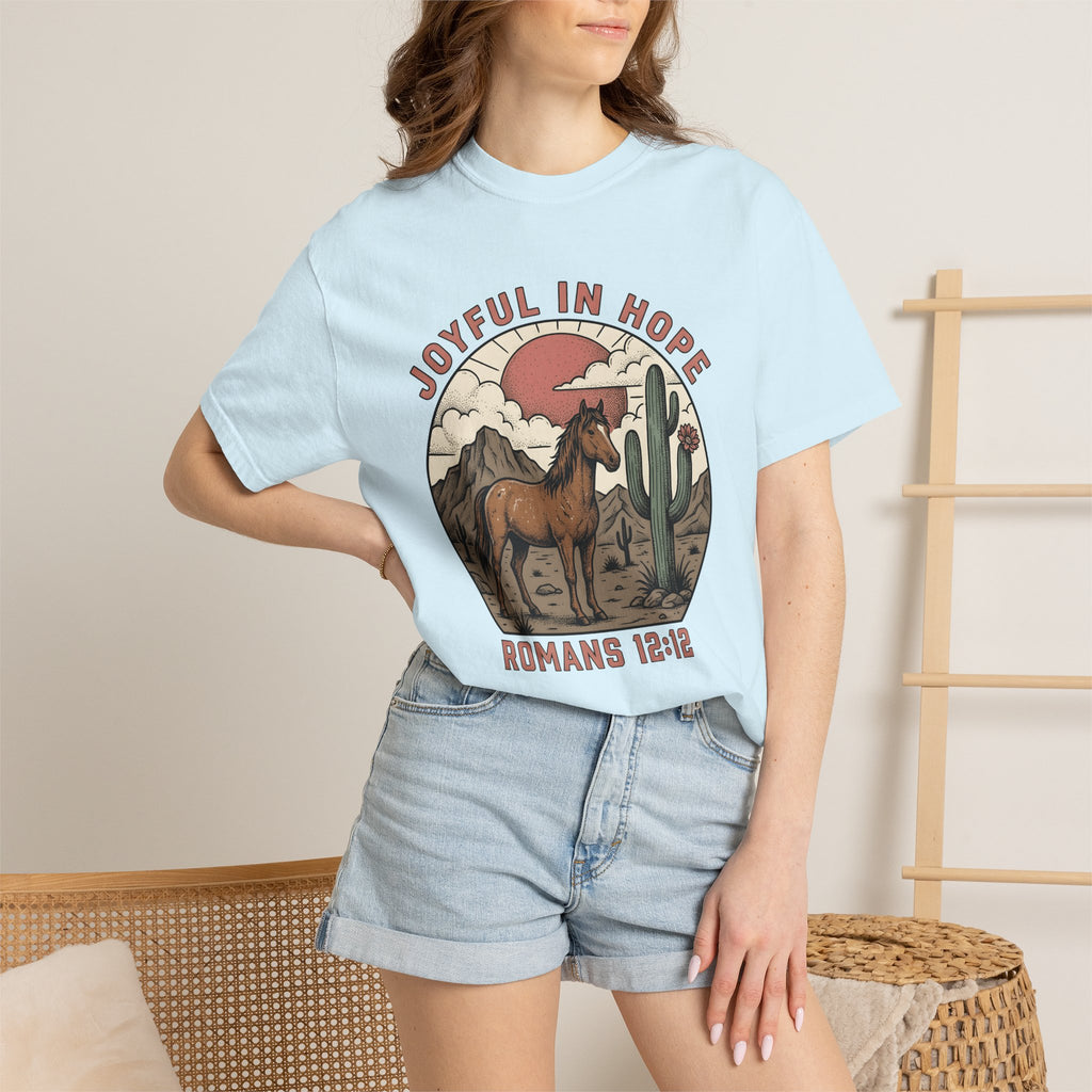Horse Desert Shirt Western Nature Gift Women Vintage Tee Mustang T-Shirt Cowboy Fan Distressed Tshirt Environmental Graphic Retro Cactus