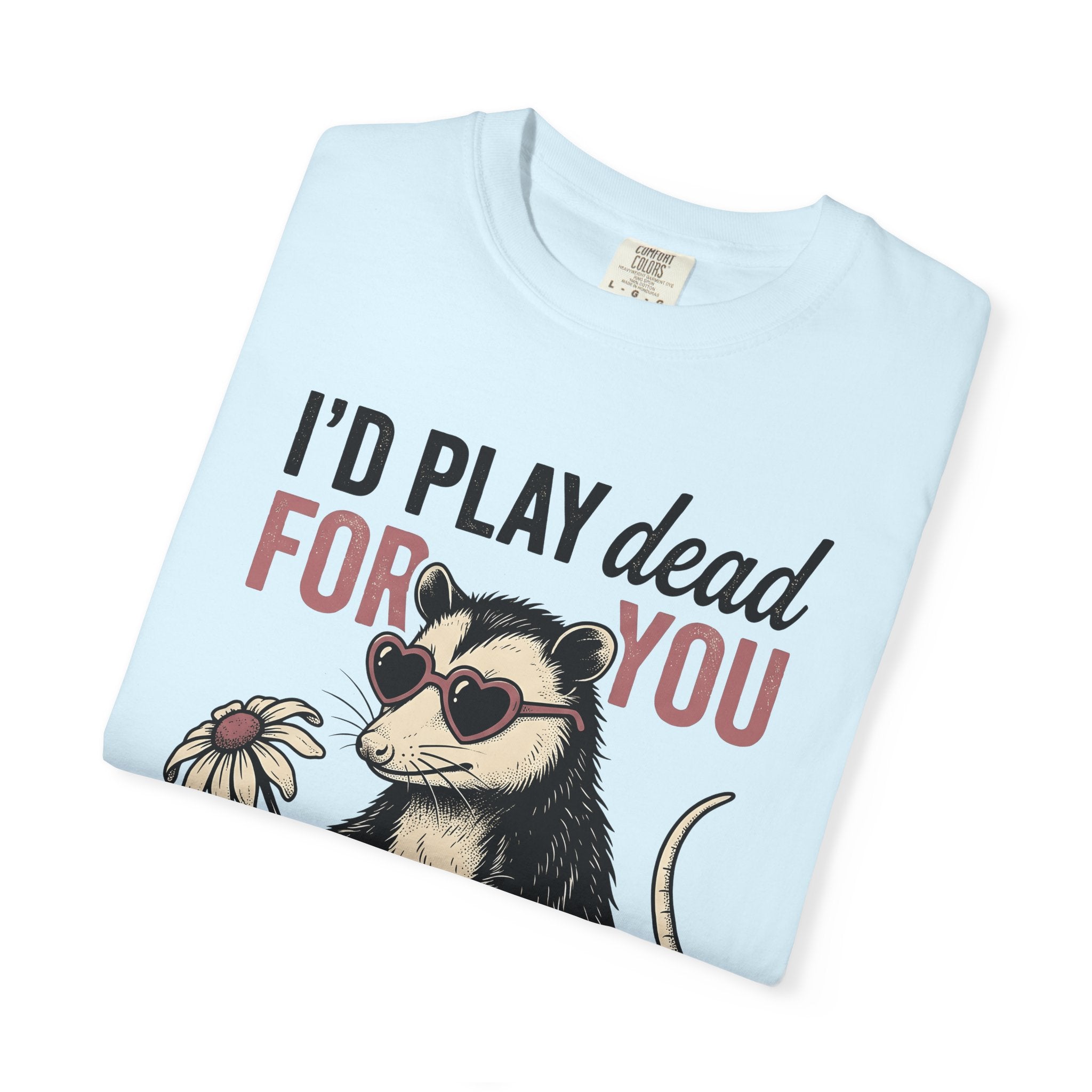 Possum Graphic Shirt St. Valentines Day Animal Gift Women Vintage Tee Opossum T-Shirt Valentine Fan Retro Tshirt Creature Graphic Hand Drawn