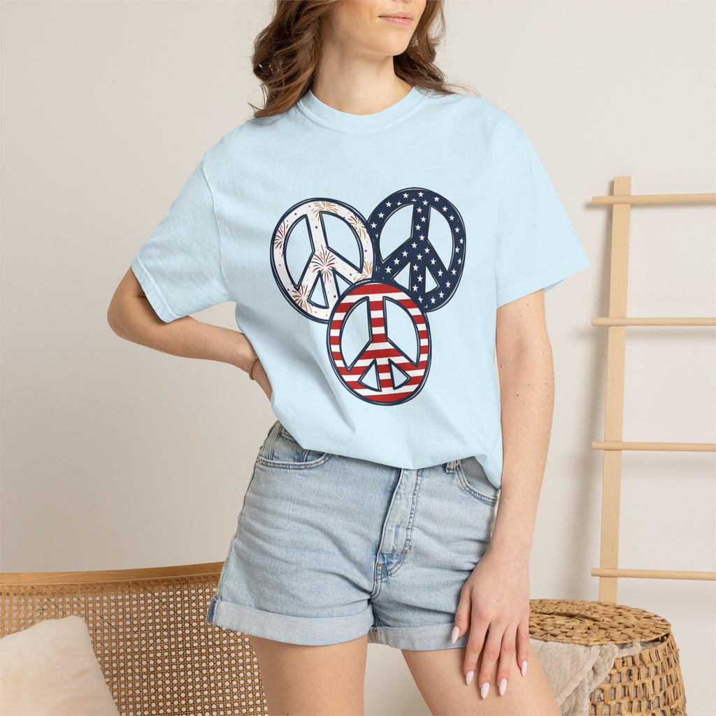 Peace Gesture Shirt America Event Gift Women Stars And Stripes Tee Hand Sign T-Shirt American Fan Patriotic Tshirt Festival Graphic Heritage