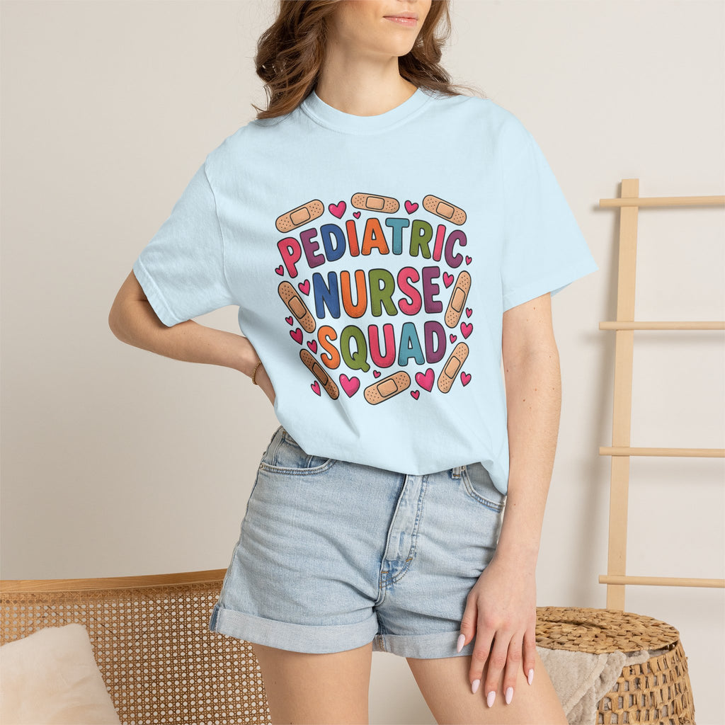 Nurse Squad Graphic Shirt Nurse Healthcare Gift Women Colorful Tee Nursing Crew T-Shirt Nurse Enthusiast Medical Tshirt Healthcare Graphic