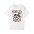 Dice Heart Shirt Valentines Day Gambler Gift Women Tattoo Tee Heart Dice T-Shirt Valentine Fan Ink Tshirt Betting Graphic Vintage Flames