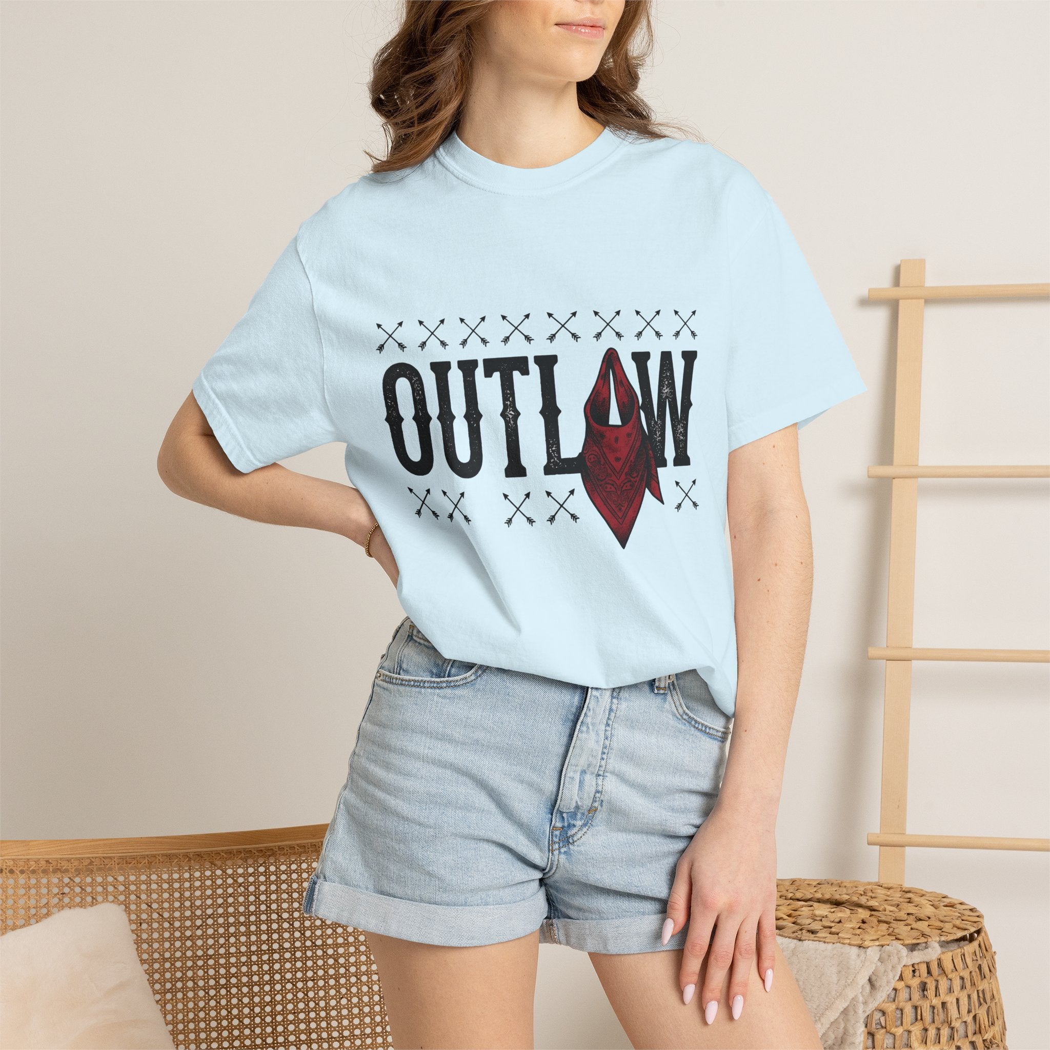 Bandana Graphic Shirt Boho Chic Country Gift Women Western Tee Bandana T-Shirt Bohemian Fan Rustic Tshirt Country Graphic Vintage Arrows