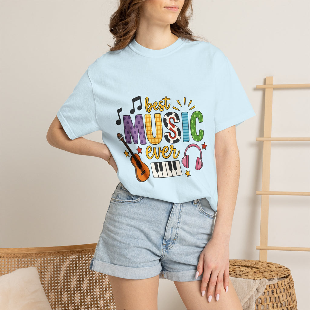 Musical Instruments Shirt Music Teacher Artist Gift Women Comic Tee Guitar T-Shirt Music Educator Enthusiast Cartoon Tshirt Artist Graphic