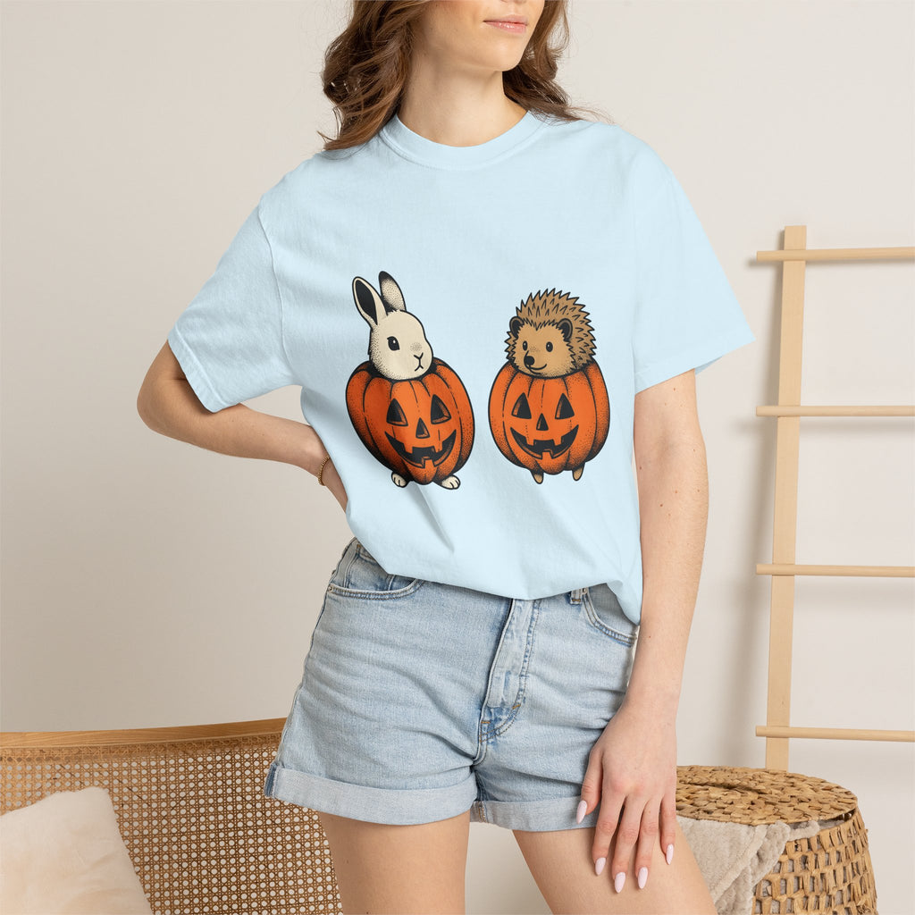 Hare Spiny Squash Shirt Halloween Creatures Gift Women Classic Tee Gourd T-Shirt Horror Fan Retro Tshirt Monster Graphic Drawn Lantern