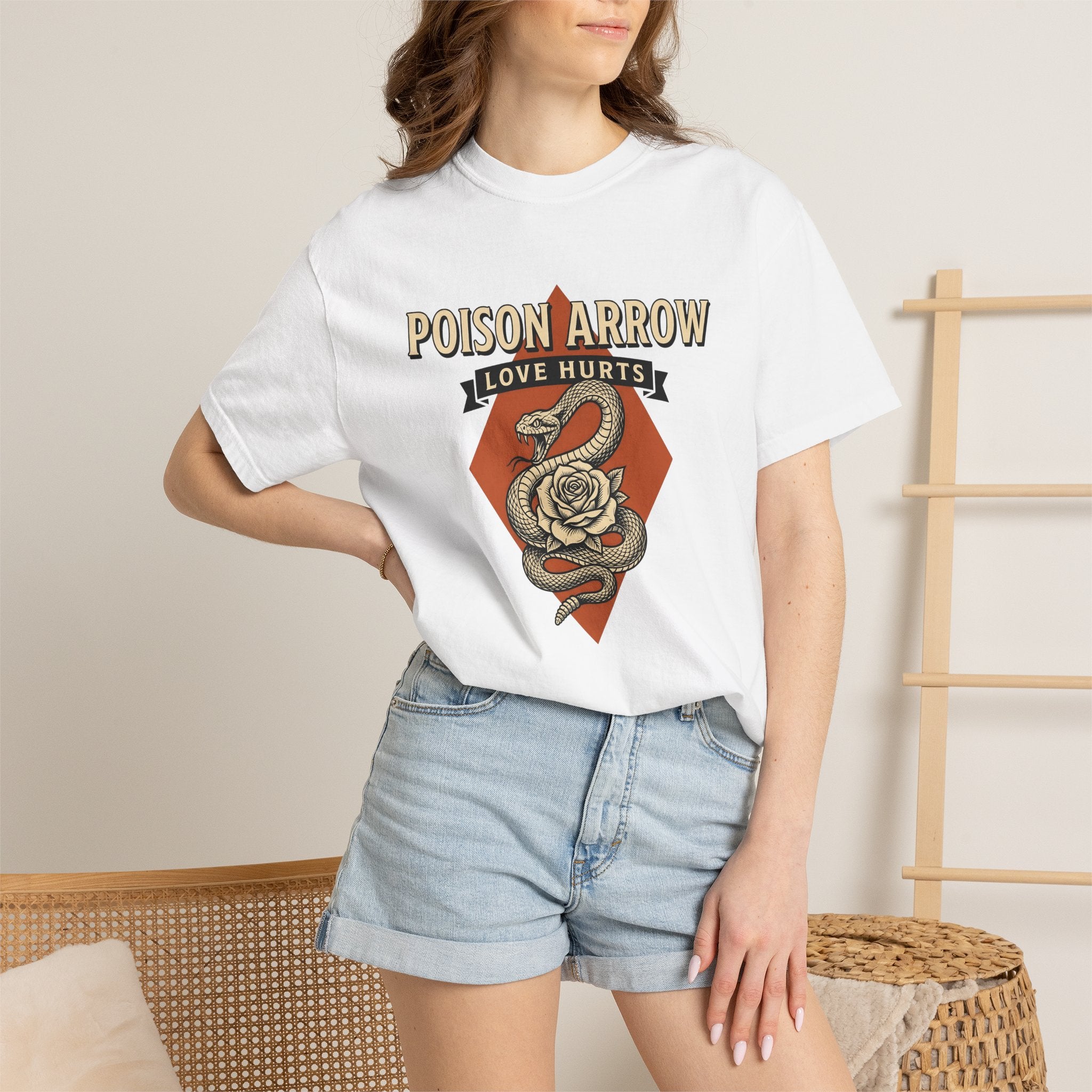 Viper Bloom Shirt Tattoo Macabre Gift Women Body Art Tee Viper T-Shirt Ink Fan Tattooed Body Art Tshirt Dark Graphic Traditional Scroll