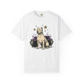Pitbull Pup Shirt Dog Fall Gift Women Classic Graphic Tee Pitbull T-Shirt Dog Fan Vintage Tshirt Autumn Graphic Line Art Magic Pot Tshirt