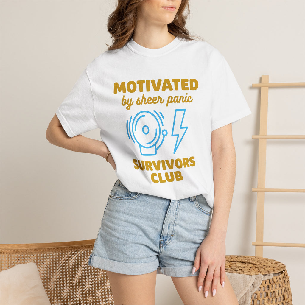 Warning Bell Lightning Shirt Teachers Comedy Gift Women Heavy Tee Alarm T-Shirt Educator Enthusiast Brutal Tshirt Humor Graphic Classic
