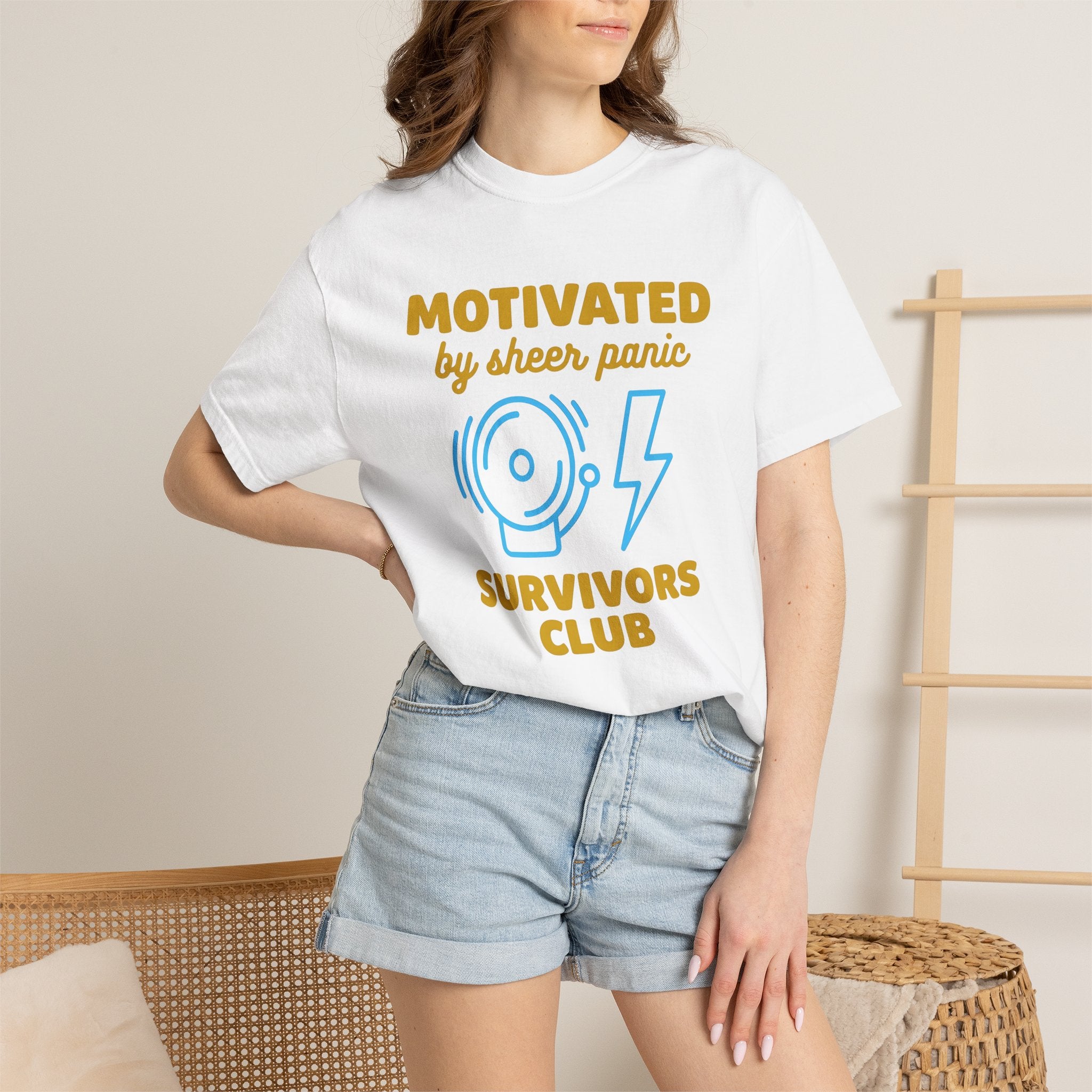 Warning Bell Lightning Shirt Teachers Comedy Gift Women Heavy Tee Alarm T-Shirt Educator Enthusiast Brutal Tshirt Humor Graphic Classic