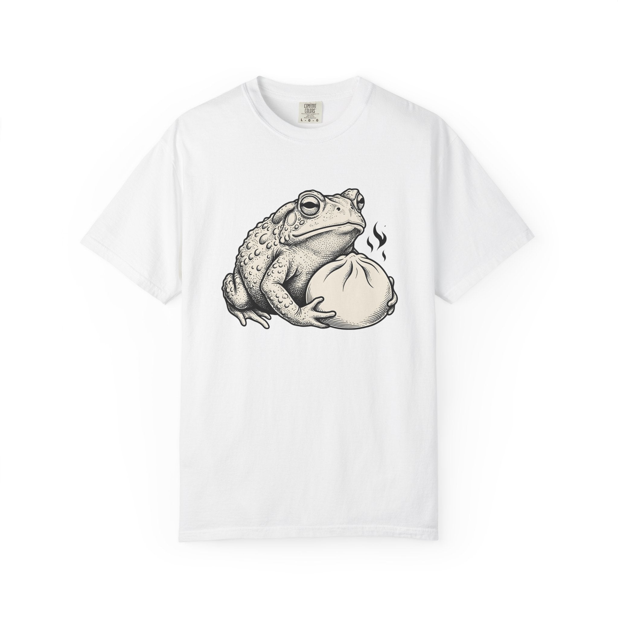 Amphibian Dumpling Shirt Animals Meal Gift Women Illustration Tee Frog T-Shirt Animal Fan Toad Tshirt Food Graphic Dumpling Design Graphic