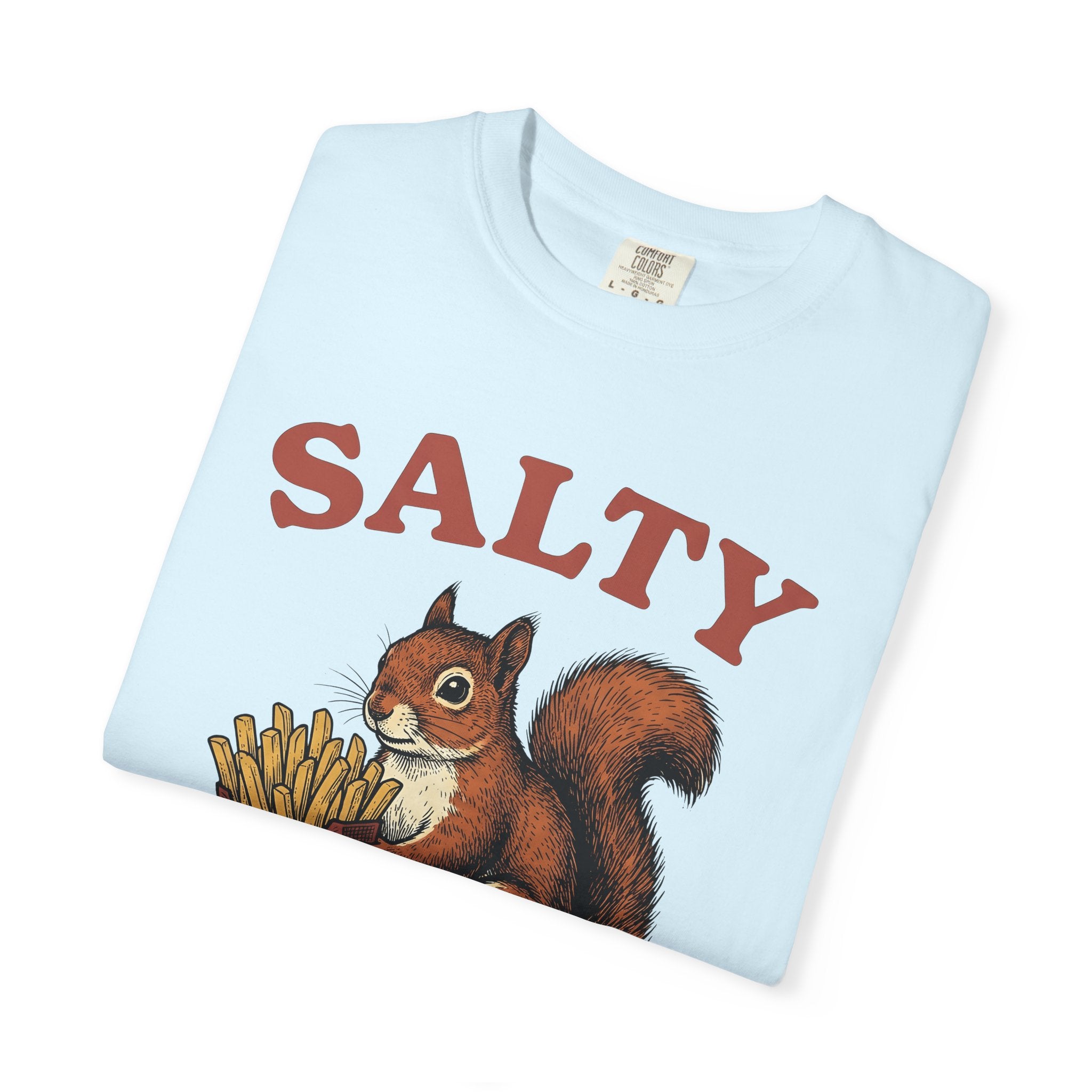 Squirrel Fries Shirt Funny Animal Gift Women Vintage Tee Fried Squirrel T-Shirt Humor Fan Retro Tshirt Wildlife Graphic Hand Drawn Food