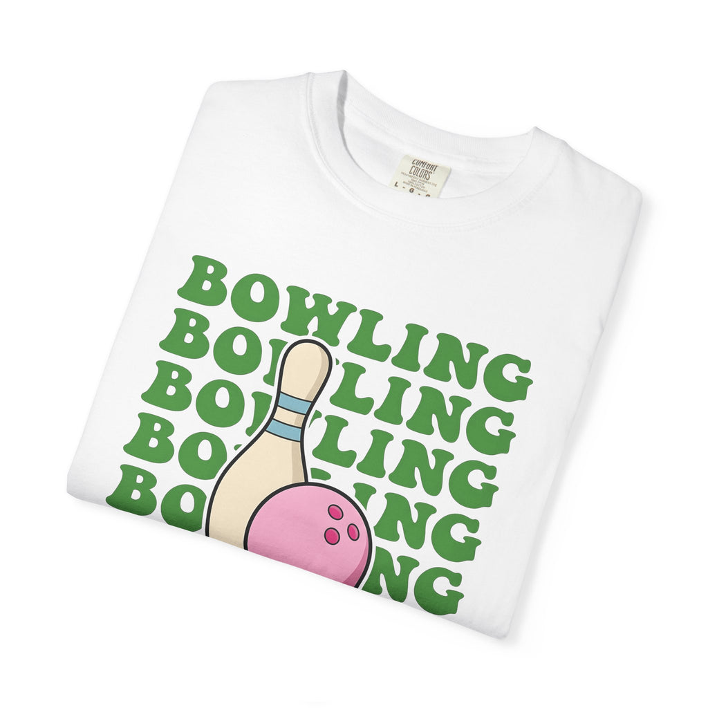 Bowling Ball Pin Shirt Bowling Athletics Gift Women Comic Tee Bowling Pin T-Shirt Bowler Fan Bowling Art Tshirt Sports Graphic Block Vintage