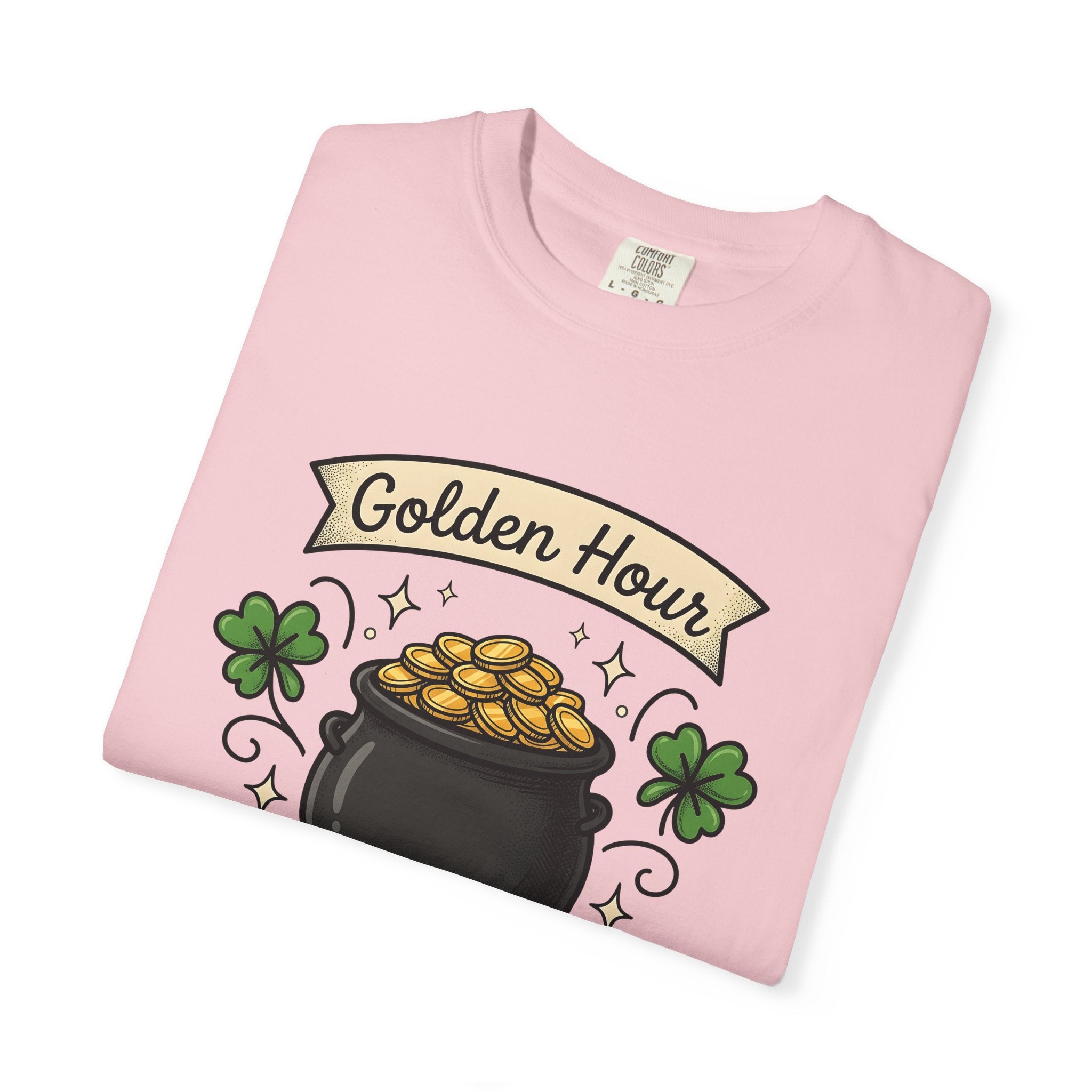 Gold Pot Shirt St. Patrick's Day Celebration Gift Women Comic Tee Treasure T-Shirt Luck Fan Cartoon Tshirt Party Graphic Retro Clover Tshirt