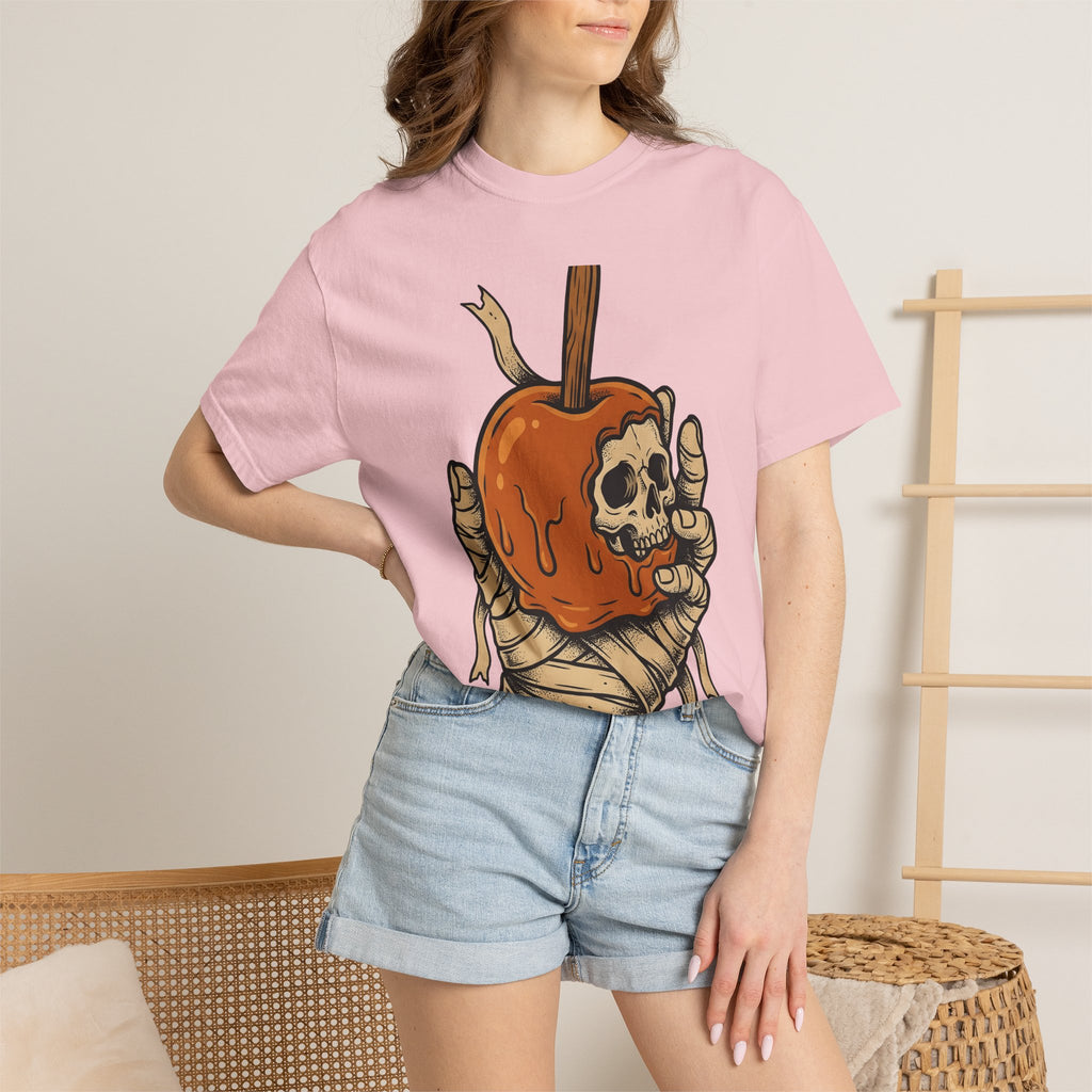 Mummy Claw Candy Apple Shirt Halloween Fright Gift Women Horror Tee Candy Apple T-Shirt Spooky Fan Macabre Tshirt Terror Graphic Old School