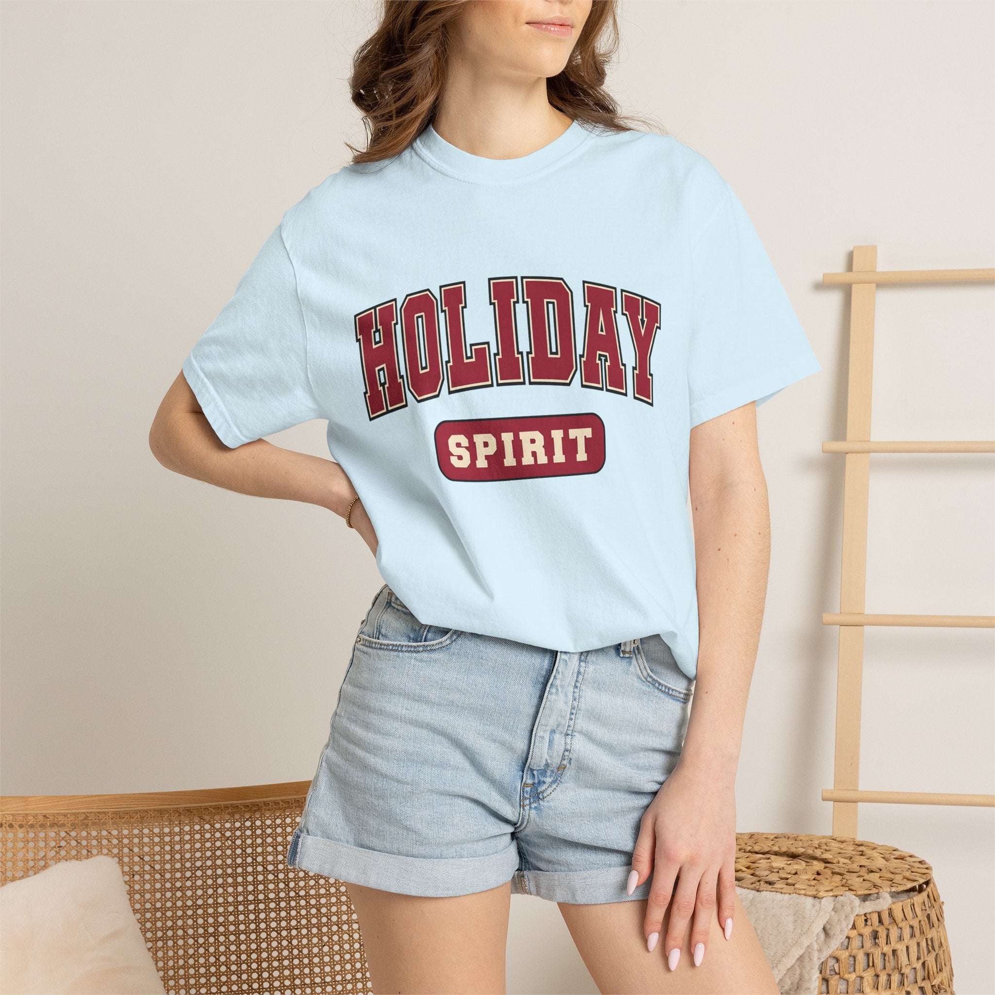Varsity Font Shirt Holiday Celebration Gift Women Heavy Tee Alphabet T-Shirt Party Fan Typography Tshirt Party Graphic Classic Streamer