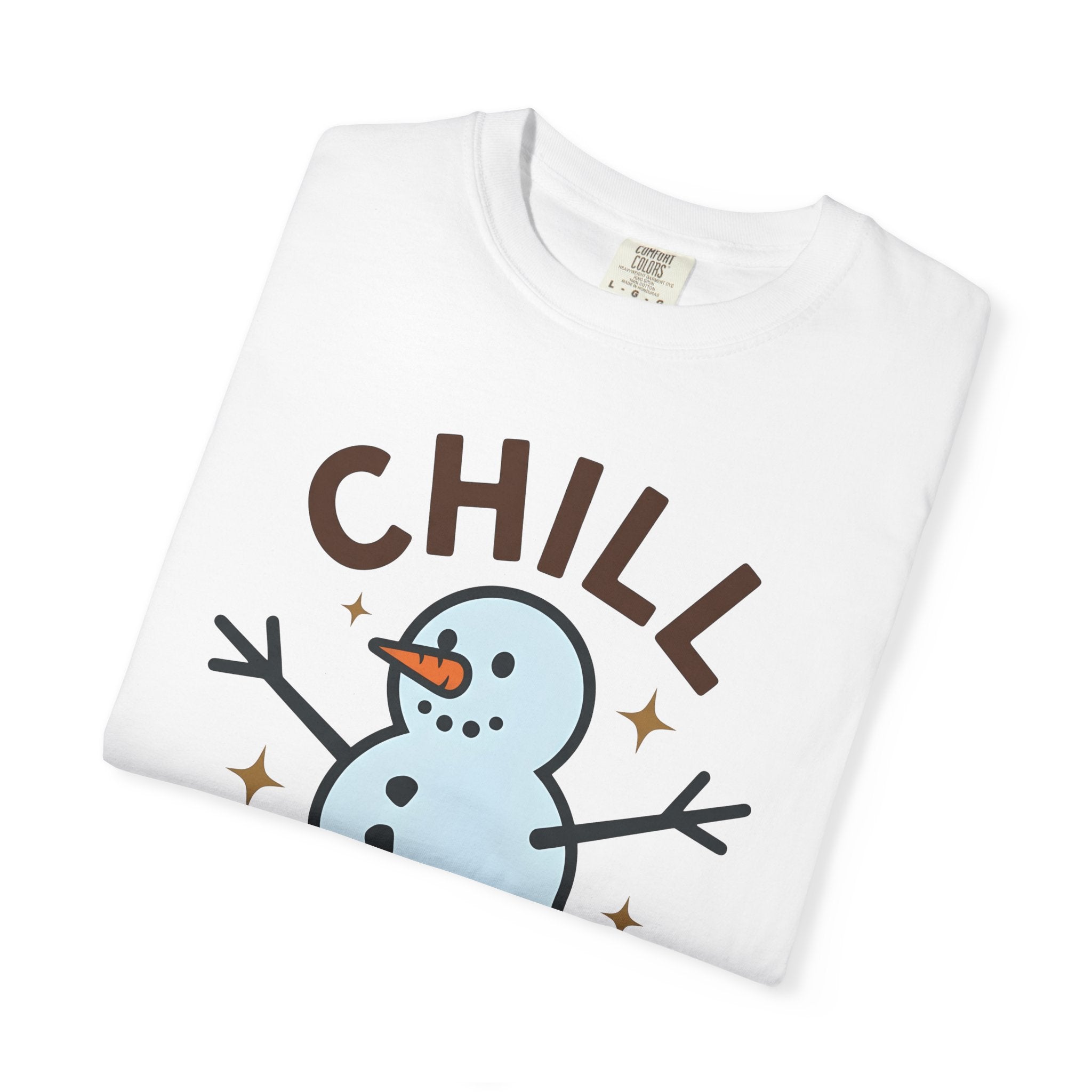 Snowman Clipart Shirt Christmas Holiday Gift Women Animated Tee Frostman T-Shirt Christmas Fan Cartoon Tshirt Holiday Graphic Classic