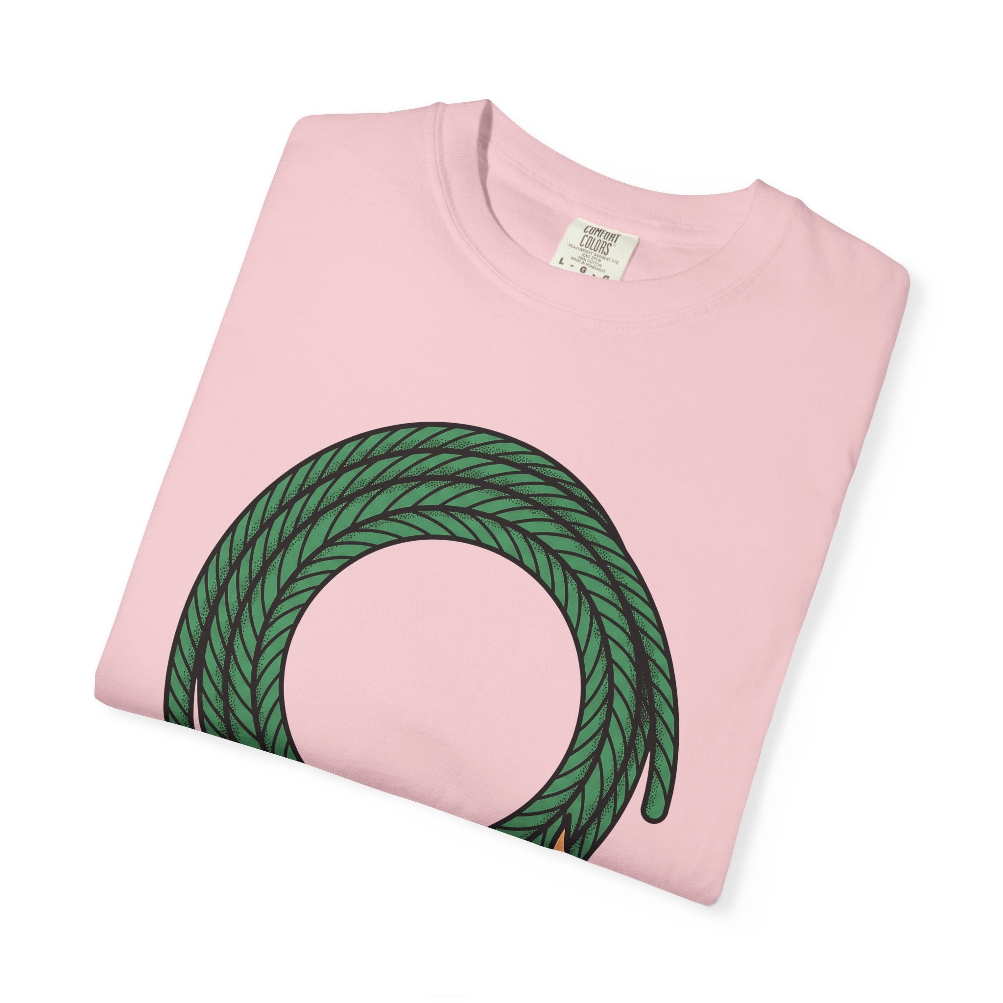 Green Rope Wreath Shirt St Patrick's Day Western Gift Women Bold Graphic Tee Wreath T-Shirt Shamrock Fan Graphic Tshirt Cowboy Graphic