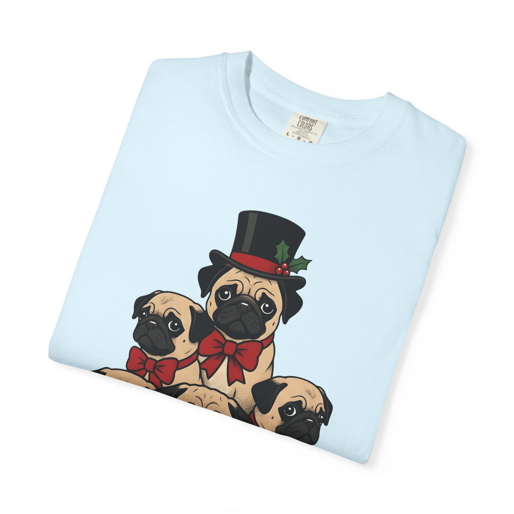 Pug Dogs Shirt Dog Seasonal Gift Women Animated Tee Pug T-Shirt Dog Fan Cartoon Tshirt Holiday Graphic Old School Fancy Hat Tshirt