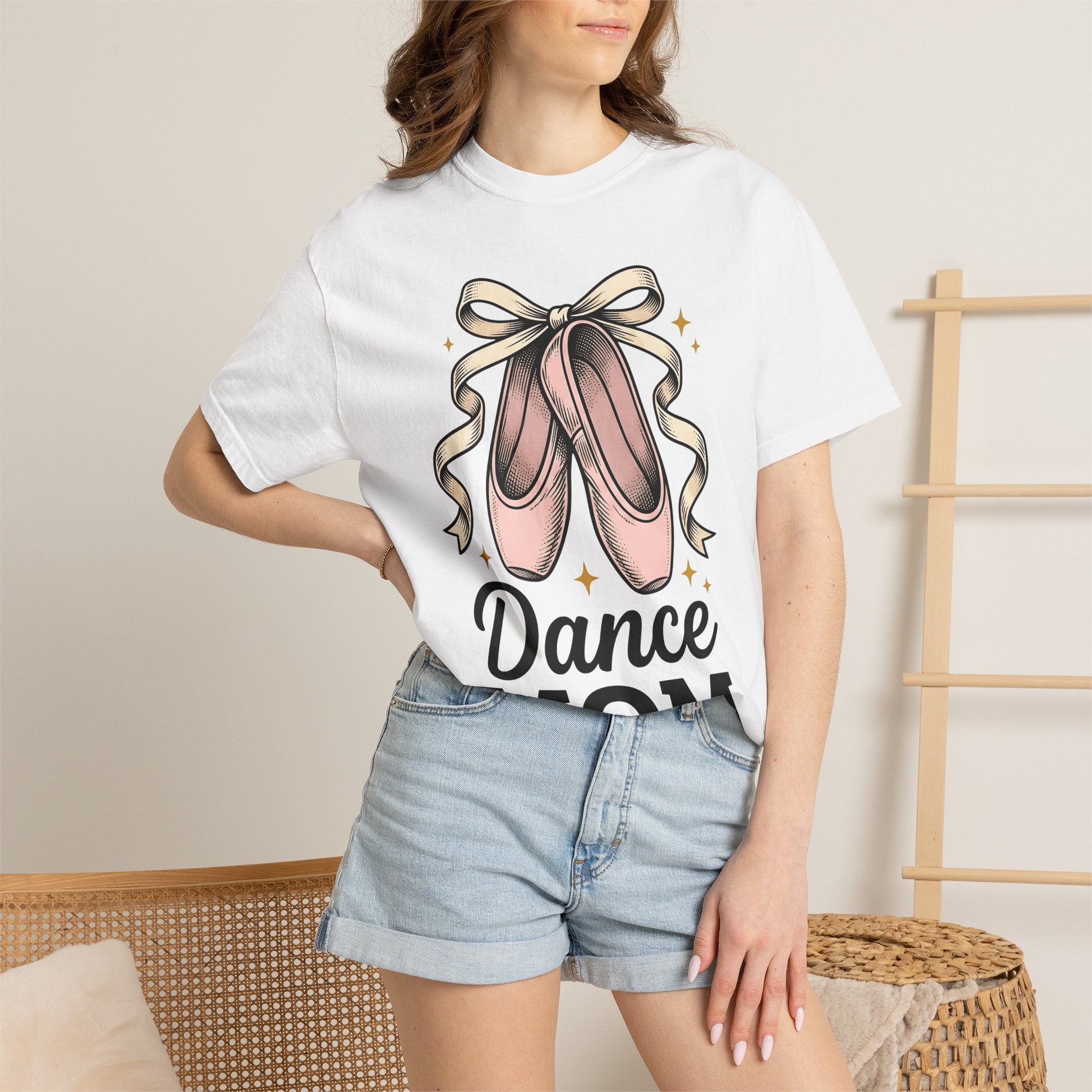 Dance Slippers Shirt Dance Mom Tutu Gift Women Line Art Tee Ballet Shoes T-Shirt Dance Mom Enthusiast Minimalist Tshirt Ballet Skirt Graphic