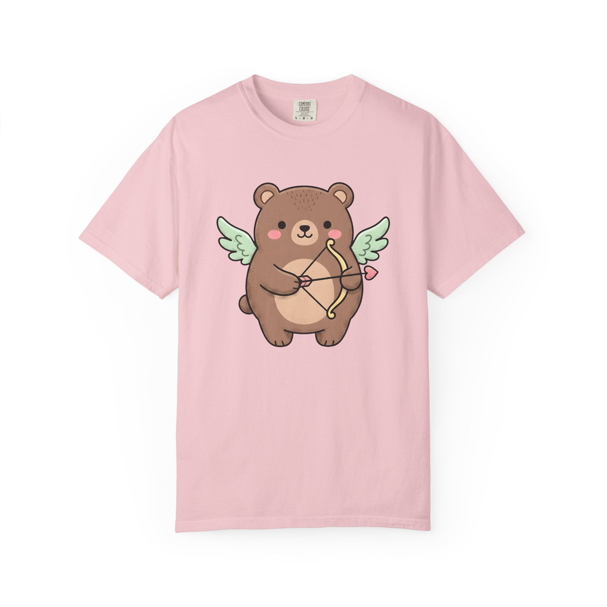 Cherub Bear Shirt Cute Romance Gift Women Cartoon Tee Teddy T-Shirt Kawaii Fan Comic Tshirt Love Graphic Sketch Cupid Arrow Tshirt