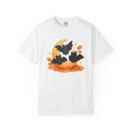 Cute Bats Shirt Halloween Autumn Gift Women Kawaii Tee Flying Fox T-Shirt Halloween Fan Cute Illustration Fall Graphic Hand Drawn Crescent