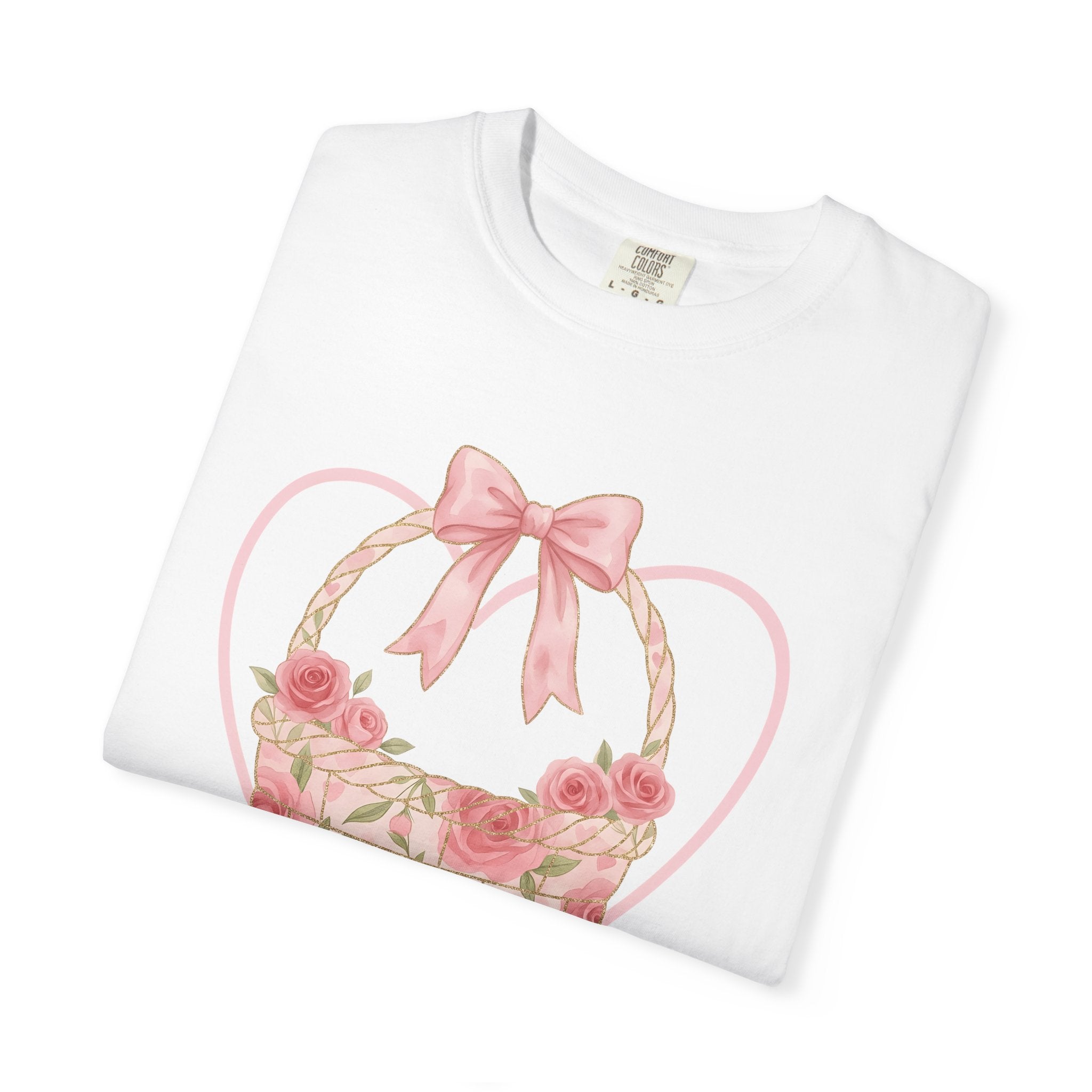 Flower Cluster Shirt Easter Bloom Gift Women Painterly Tee Bouquet T-Shirt Easter Fan Floral Tshirt Blossom Graphic Classic Pink Tie Tshirt
