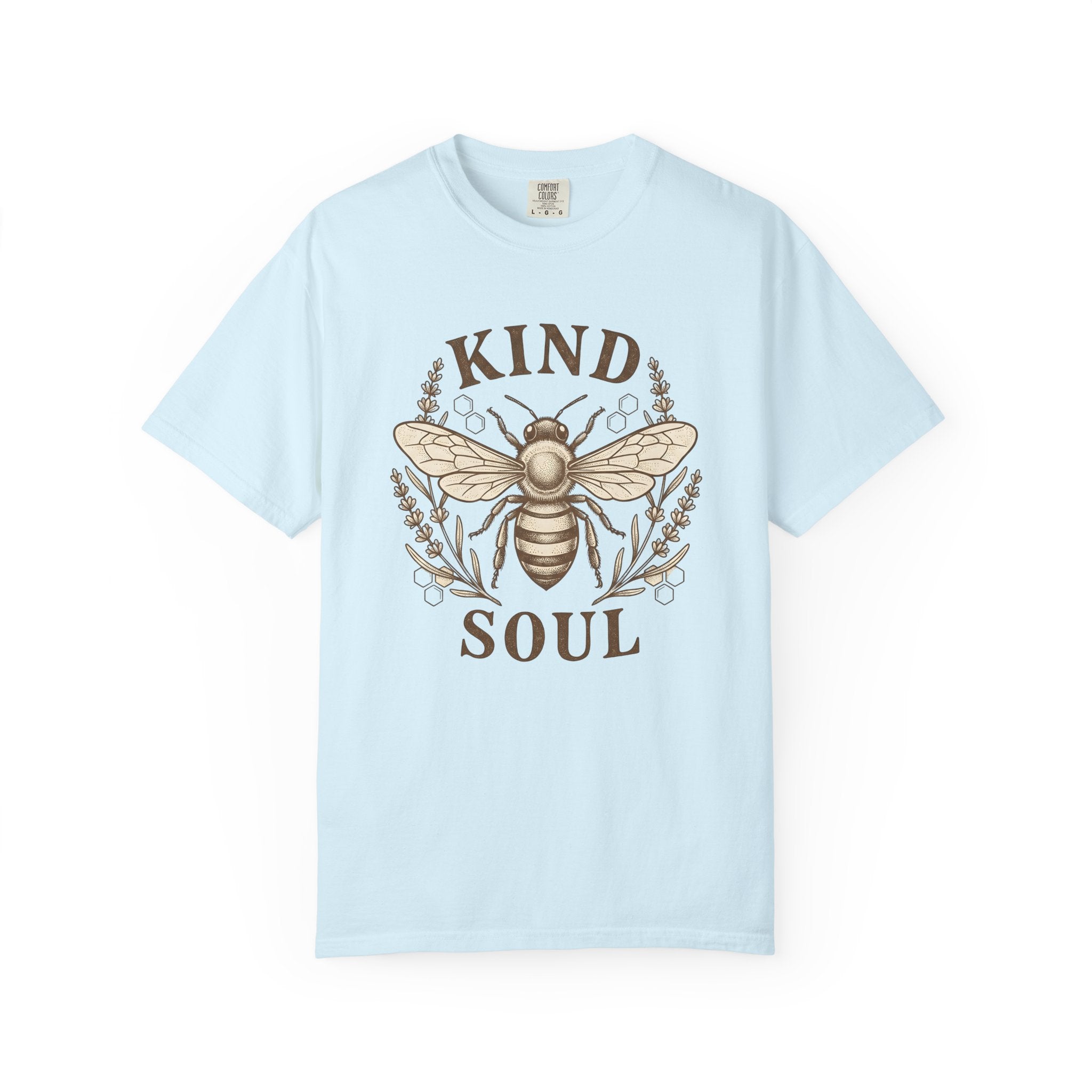 Bee Illustration Shirt Cottagecore Outdoors Gift Women Floral Tee Honeybee T-Shirt Cottage Fan Botanical Tshirt Nature Graphic Retro Purple