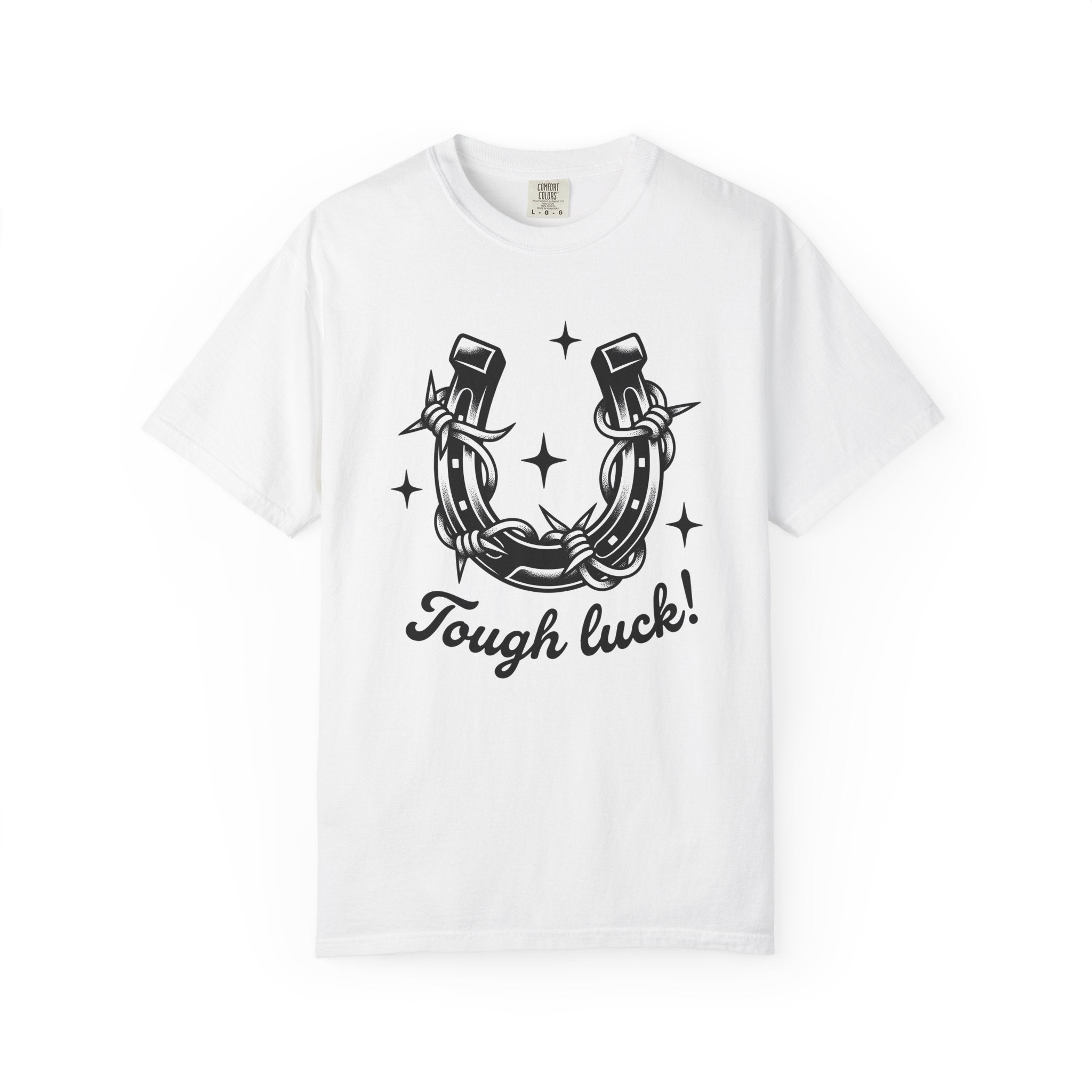 Horseshoe Barbed Wire Shirt Luck Country Gift Women Neo Traditional Tee Barbed Wire T-Shirt Fortune Fan Traditional Tshirt Rural Graphic