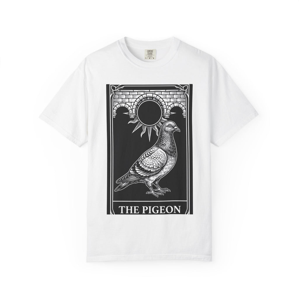 Dove Tarot Card Shirt Animals Mystic Gift Women Dark Tee Tarot Card T-Shirt Creature Fan Gothic Tshirt Occult Graphic Retro Sunlight Tshirt