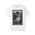 Dove Tarot Card Shirt Animals Mystic Gift Women Dark Tee Tarot Card T-Shirt Creature Fan Gothic Tshirt Occult Graphic Retro Sunlight Tshirt