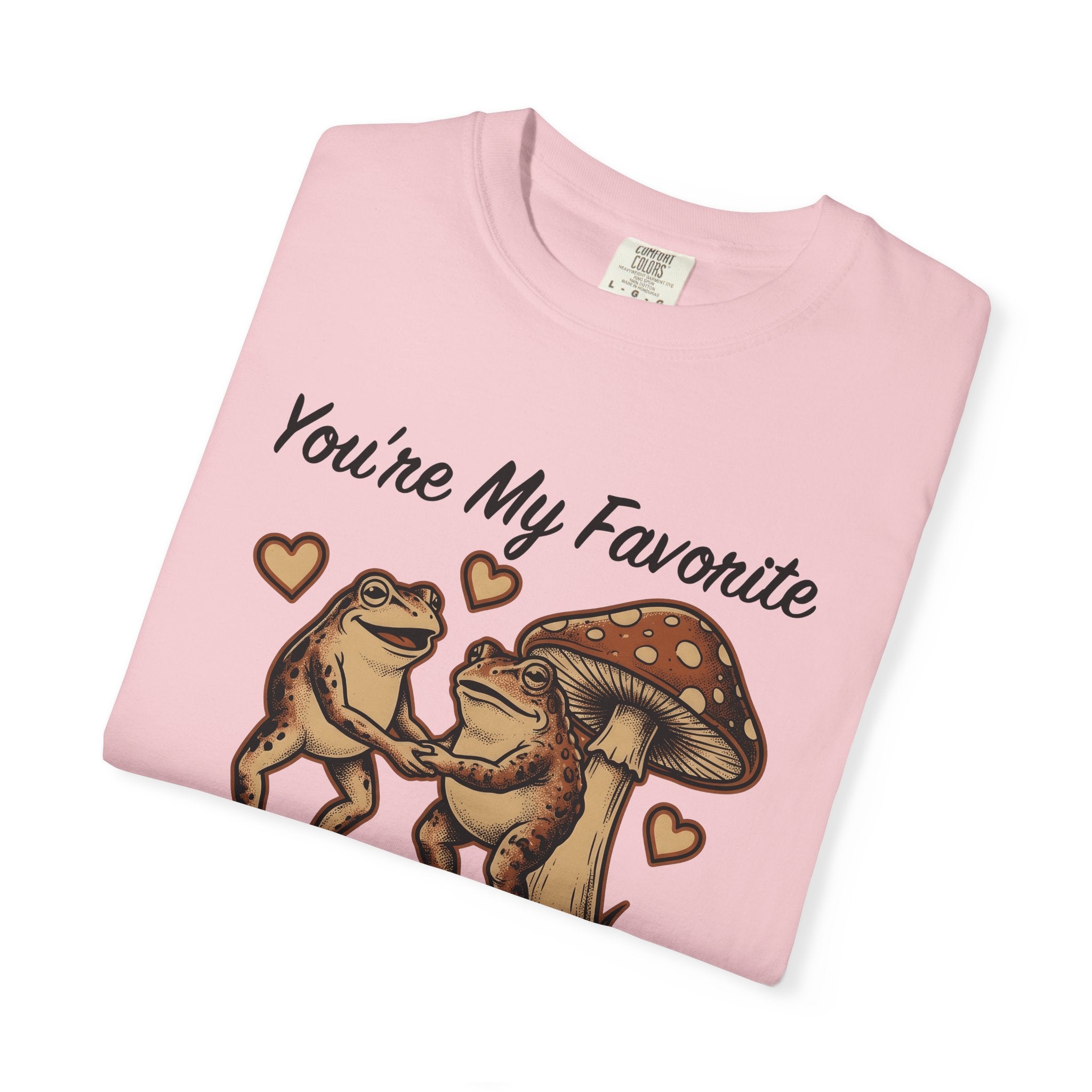 Frog Duo Shirt Valentine's Day Creatures Gift Women Classic Tee Toad T-Shirt Valentine's Fan Vintage Tshirt Animal Graphic Line Art Fungus