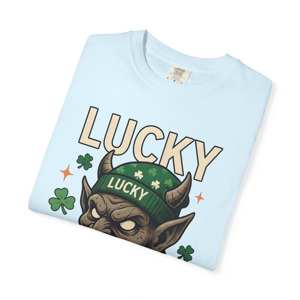 Goblin Head Shirt St Patrick's Day Fantasy Gift Women Tattoo Tee Imp T-Shirt Irish Fan Traditional Tshirt Mythical Graphic Vintage Shamrock