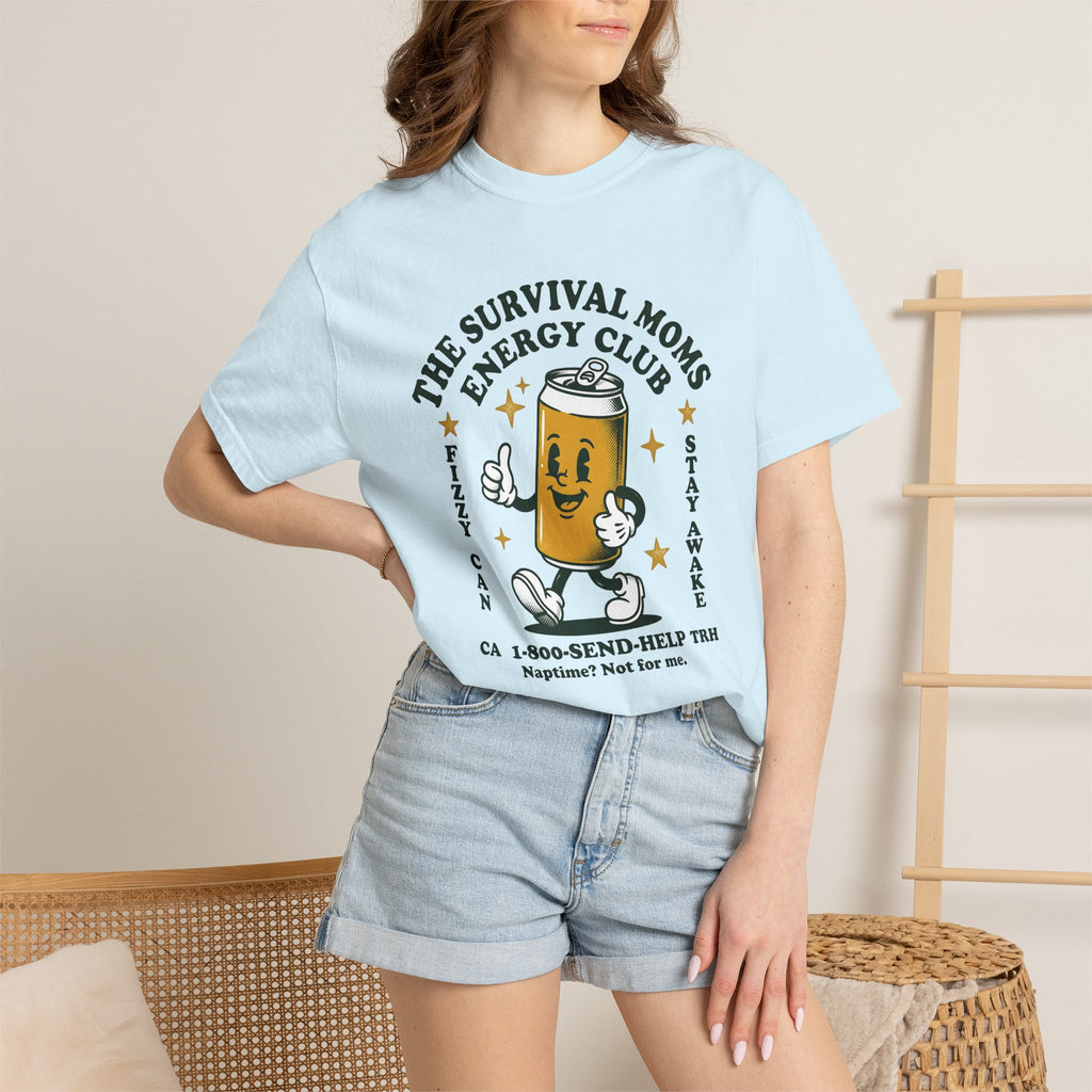 Energy Drink Shirt Moms Jokes Gift Women Comic Tee Energy Drink T-Shirt Mom Fan Energy Tshirt Humor Graphic Vintage Sparkles Tshirt