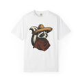 Raccoon Sombrero Shirt Animal Wild West Gift Women Distressed Tee Trash Panda T-Shirt Animal Fan Vintage Tshirt Cowboy Graphic Doodle