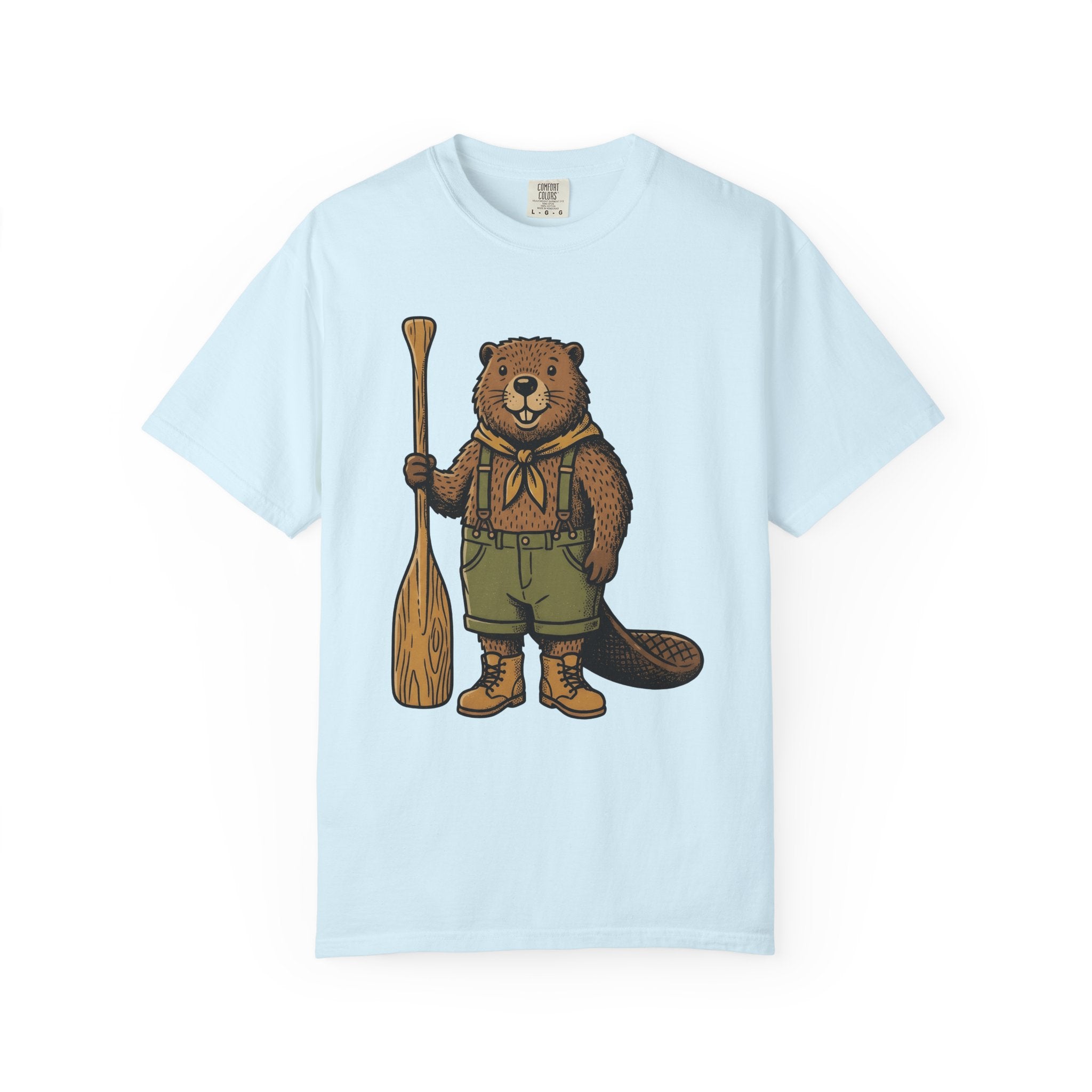 Beaver Rv Shirt Animals Hiking Gift Women Antique Tee Camper T-Shirt Wildlife Fan Vintage Tshirt Trekker Graphic Doodle Kayak Paddle Tshirt