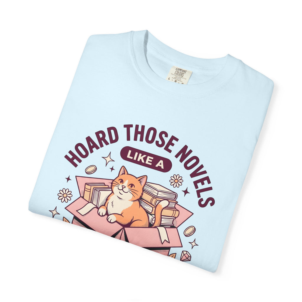 Cat Box Shirt Cat Reading Gift Women Cartoon Tee Litter Box T-Shirt Cat Fan Feline Tshirt Book Graphic Vintage Books Tshirt