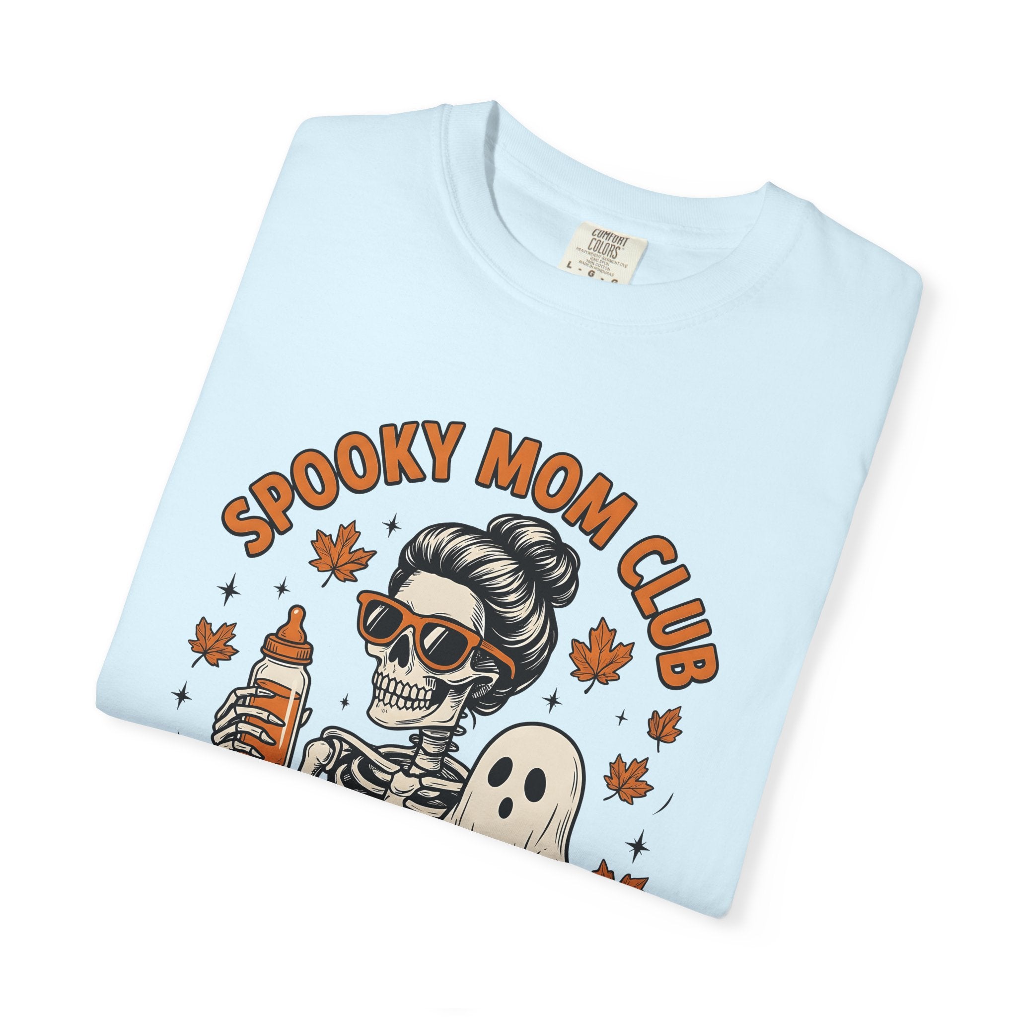 Bone Mom Spirit Baby Shirt Halloween Motherhood Gift Women Doodle Tee Spirit Baby T-Shirt Horror Fan Spooky Tshirt Motherhood Graphic