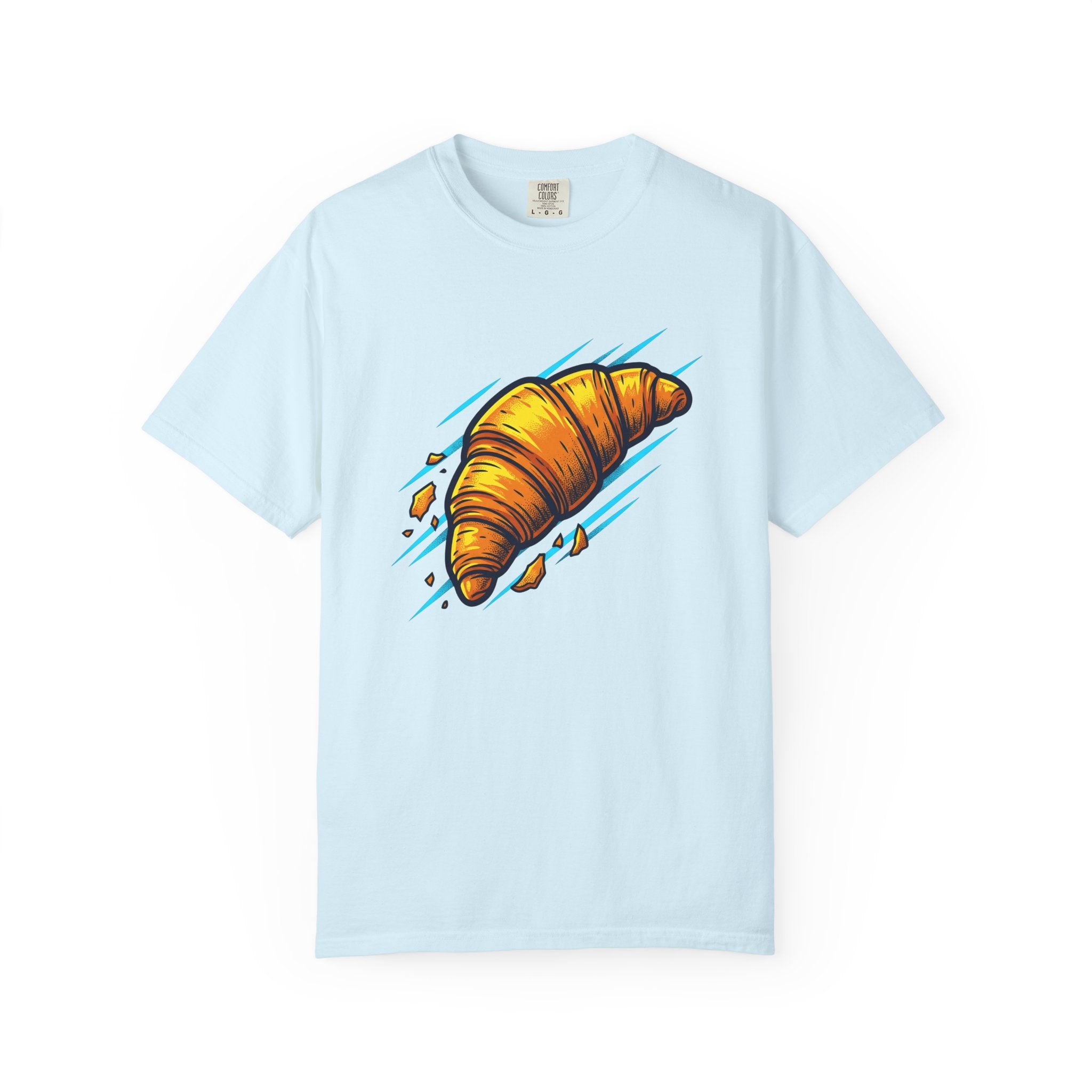 Croissant Shirt Desserts Breakfast Gift Women Bold Tee Croissant T-Shirt Pastry Fan Vintage Tshirt Morning Graphic Retro Pastry Crumbs