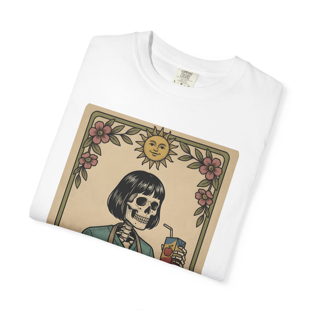 Skeletal Professor Shirt Teacher Gag Gift Women Fortune Card Tee Skeleton T-Shirt Educator Enthusiast Tarot Tshirt Prank Graphic Classic
