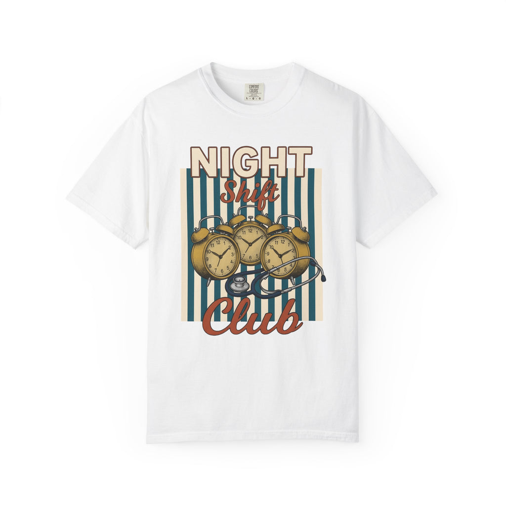 Retro Clock Shirt Nurses Employment Gift Women Timeless Tee Clock T-Shirt Nurse Enthusiast Vintage Tshirt Job Graphic Traditional Health