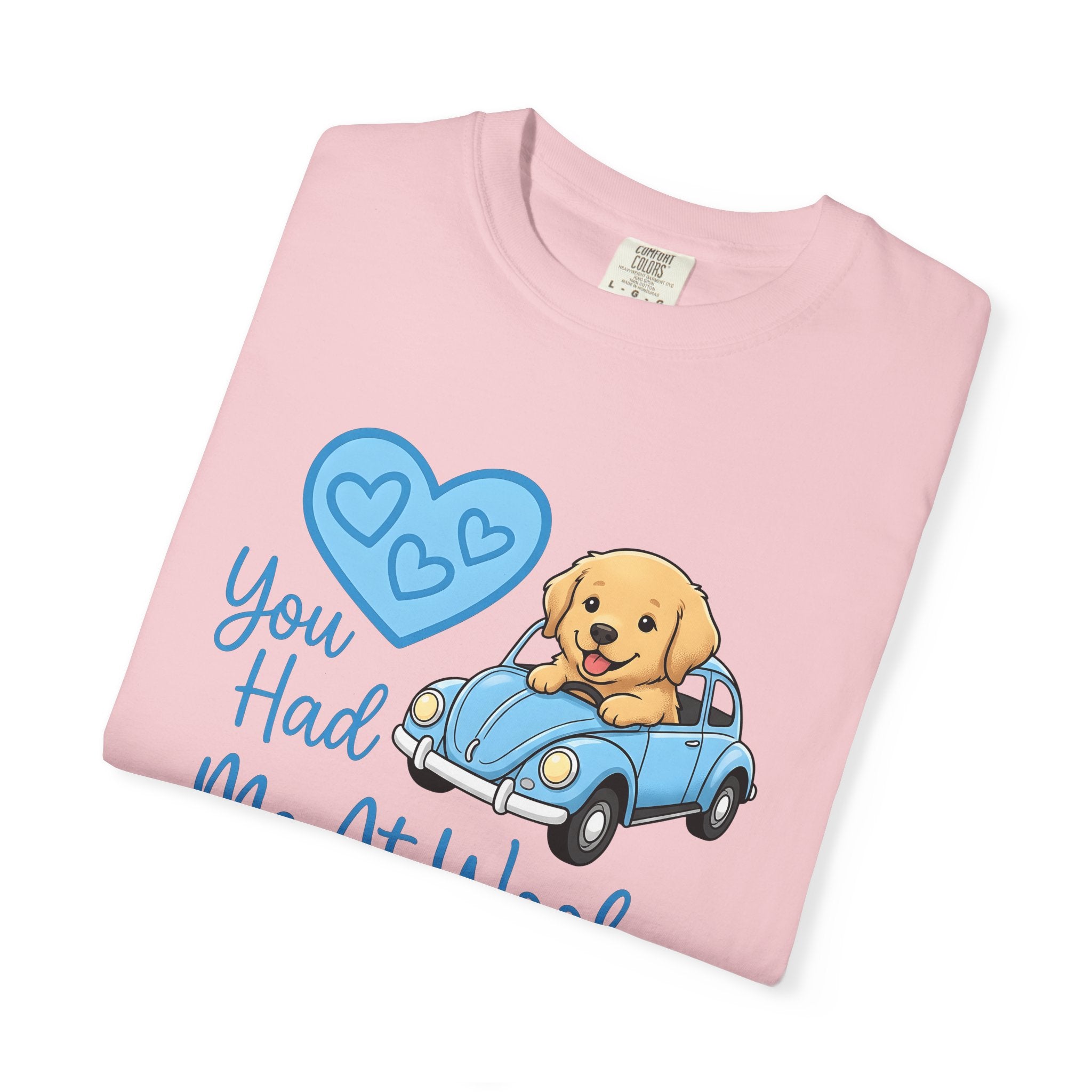 Golden Retriever Truck Shirt Dog Pet Gift Women Comic Tee Doggy T-Shirt Dog Fan Canine Tshirt Animal Graphic Sketch Love Tshirt