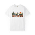 Mountain View Shirt Biking Exploration Gift Women Modern Tee Panorama T-Shirt Cyclist Enthusiast Contemporary Tshirt Adventure Graphic