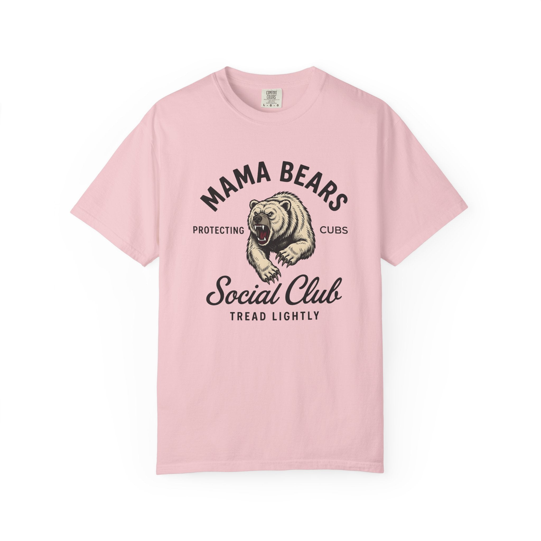 Bear Art Shirt Moms Kin Gift Women Old School Tee Bear T-Shirt Motherhood Fan Retro Tshirt Family Graphic Cartoon Yelling Mouth Tshirt