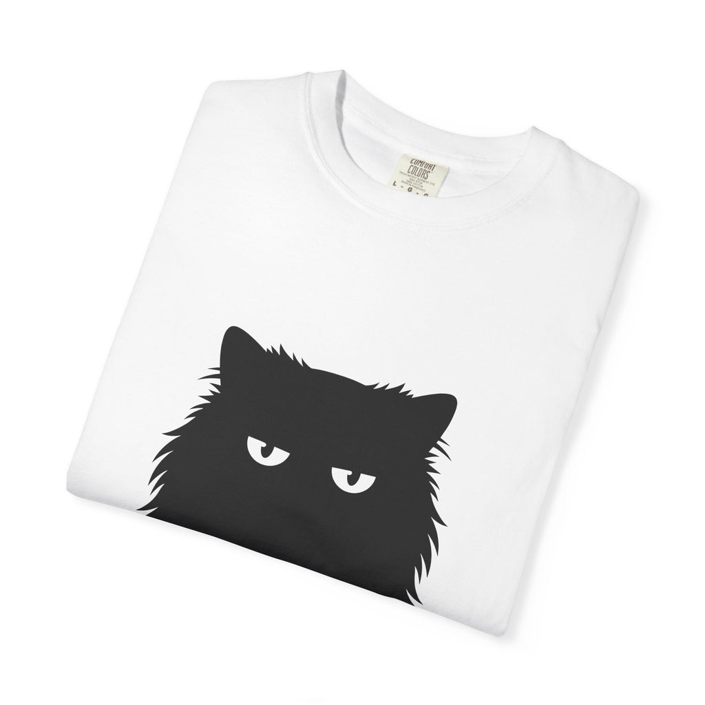 Soft Black Feline Shirt Cat Creature Gift Women Sleek Tee Cat T-Shirt Kitty Fan Feline Tshirt Animal Graphic Trendy Whisker Lines Tshirt