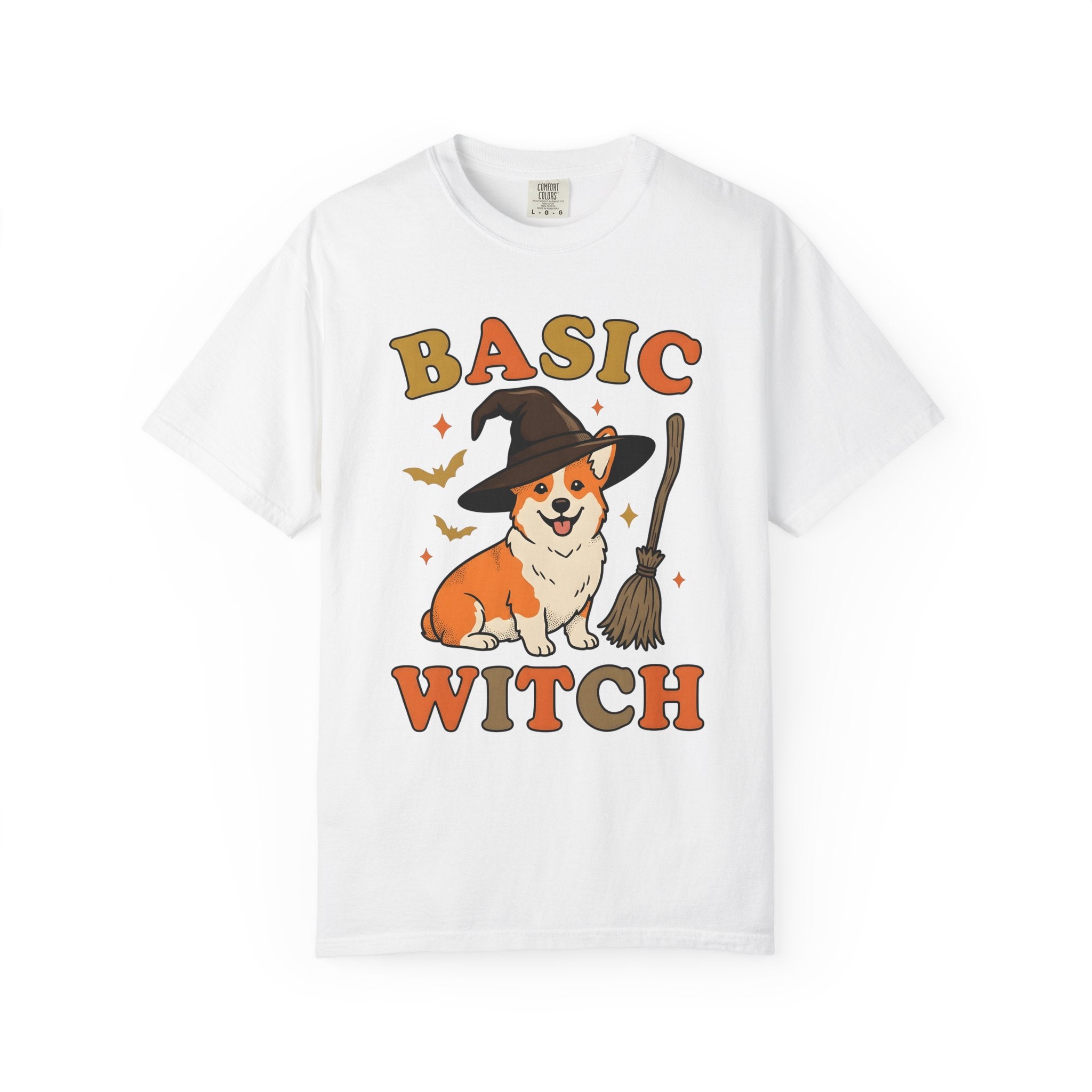 Corgi Magician Shirt Halloween Puppy Gift Women Animated Tee Pembroke Welsh Corgi T-Shirt Spooky Fan Cartoon Tshirt Dog Graphic Old School