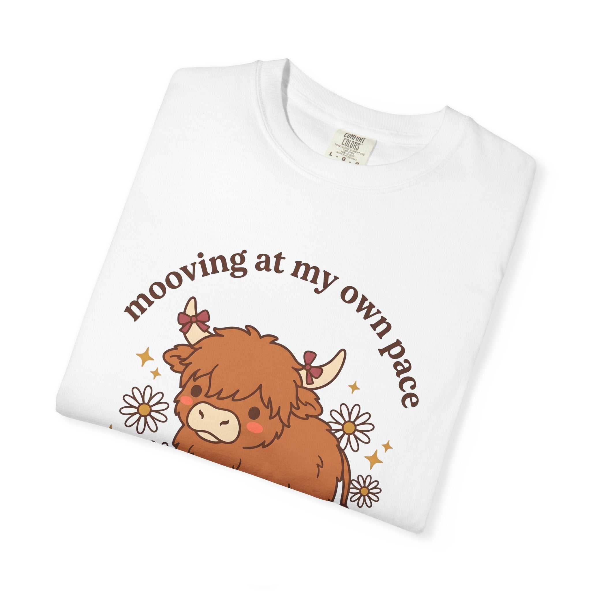 Highland Cattle Shirt Funny Pet Gift Women Cute Tee Cow T-Shirt Humor Fan Cartoon Tshirt Animal Graphic Comic Wildflowers Tshirt